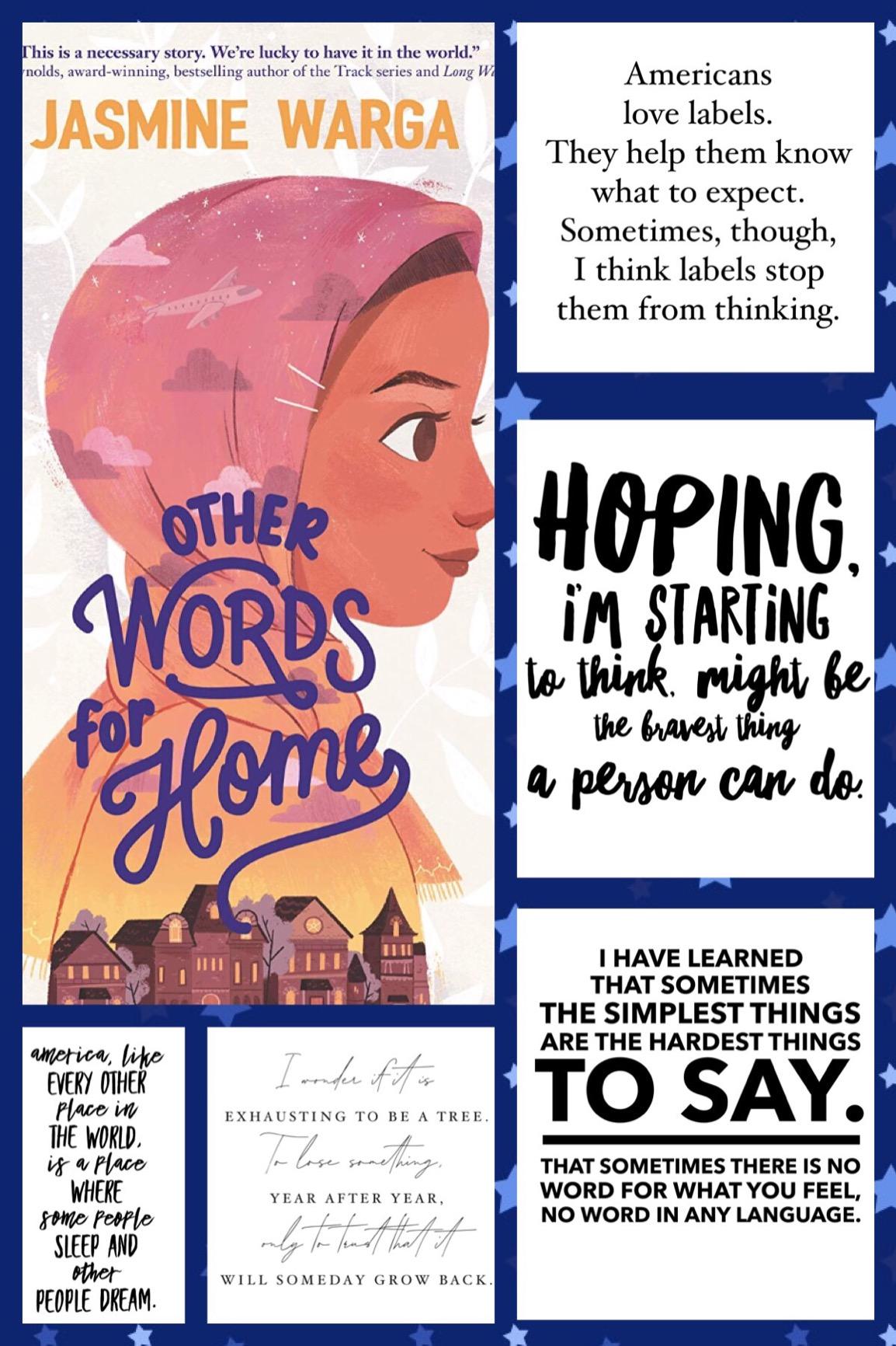 Other Words for Home: A Newbery Honor Award Winner - A Middle Eastern Girl's Immigration Story in Verse customer photo 1