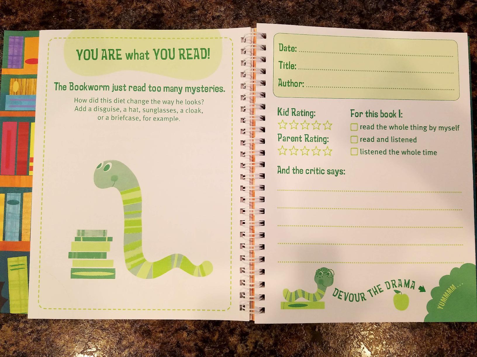 Bookworm Journal: A Reading Log for Kids (and Their Parents) customer photo 2
