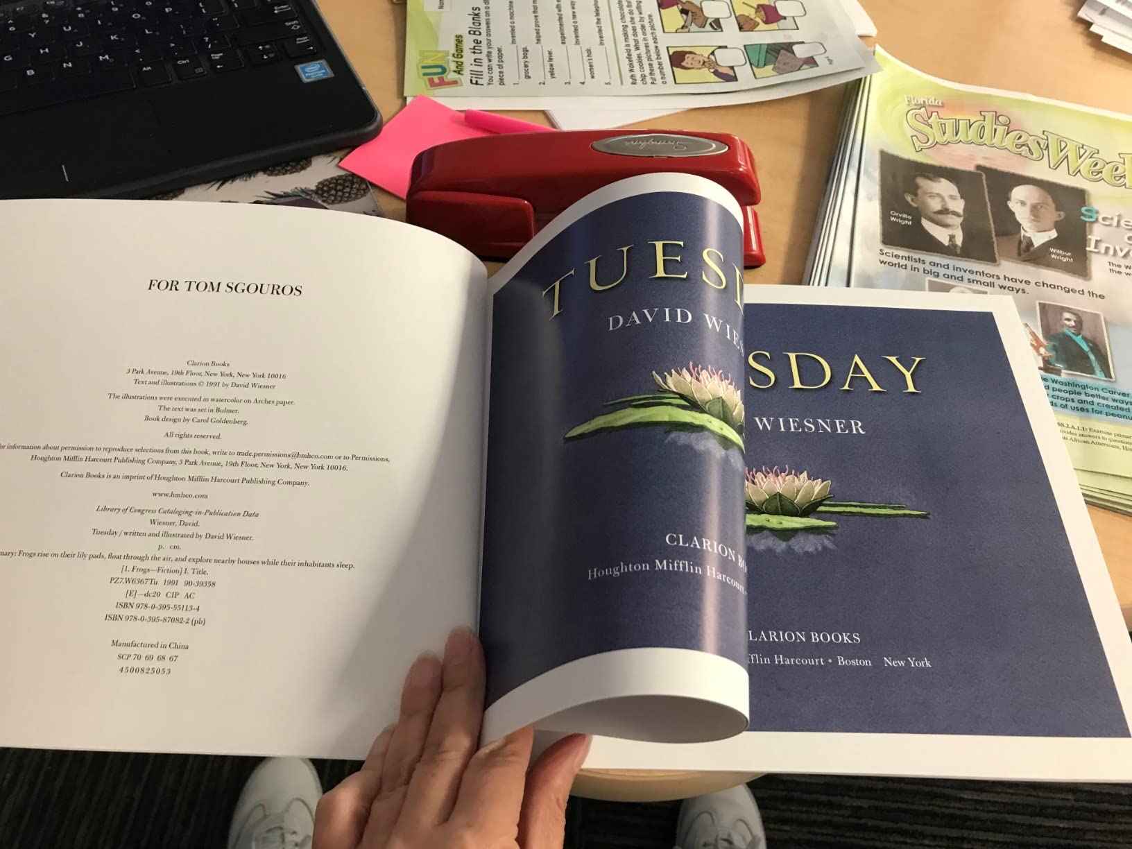 Tuesday: A Whimsical Frog Story Classic About Flying Through the Night on a Magical Tuesday customer photo 1