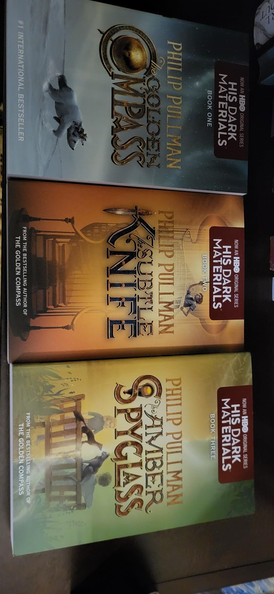His Dark Materials 3-Book Paperback Boxed Set: The Golden Compass; The Subtle Knife; The Amber Spyglass customer photo 1