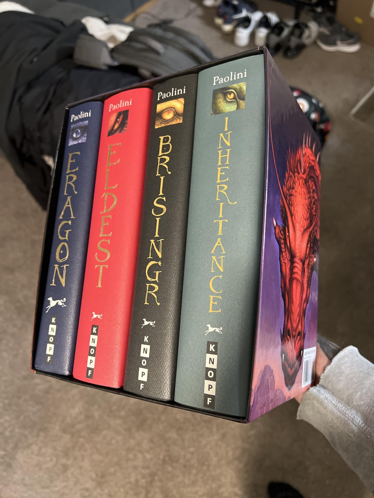 The Inheritance Cycle 4-Book Trade Paperback Boxed Set: Eragon; Eldest; Brisingr; Inheritance customer photo 2