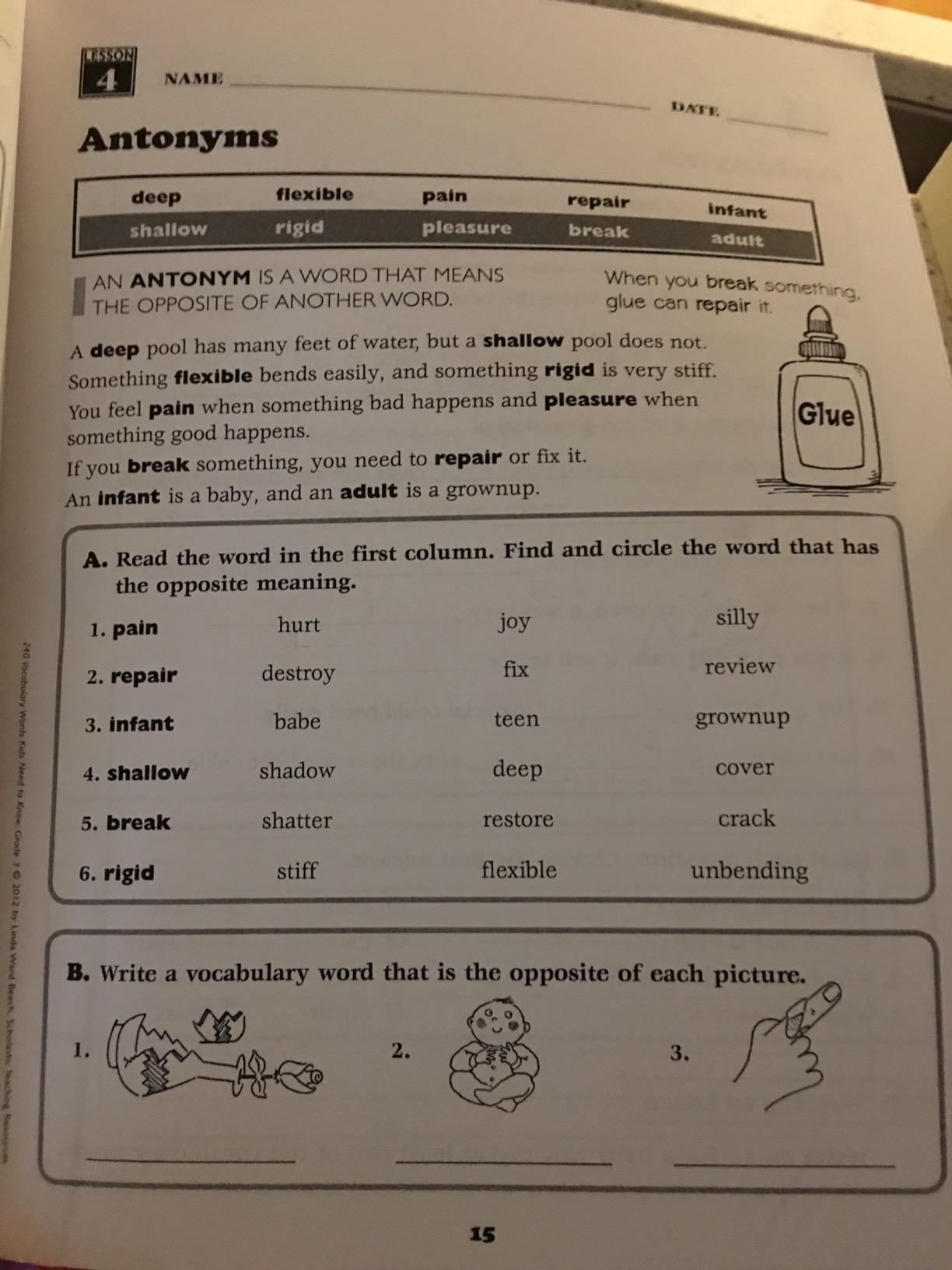240 Vocabulary Words Kids Need to Know: Grade 3: 24 Ready-to-reproduce Packets That Make Vocabulary Building Fun & Effective customer photo 2