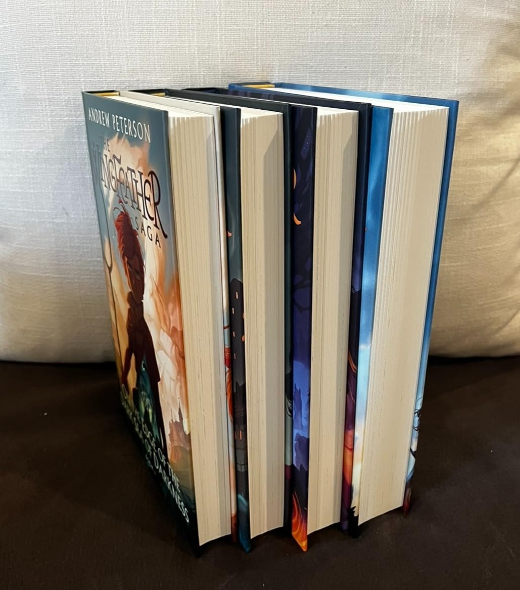 Wingfeather Saga Boxed Set: On the Edge of the Dark Sea of Darkness; North! Or Be Eaten; The Monster in the Hollows; The Warden and the Wolf King customer photo 2