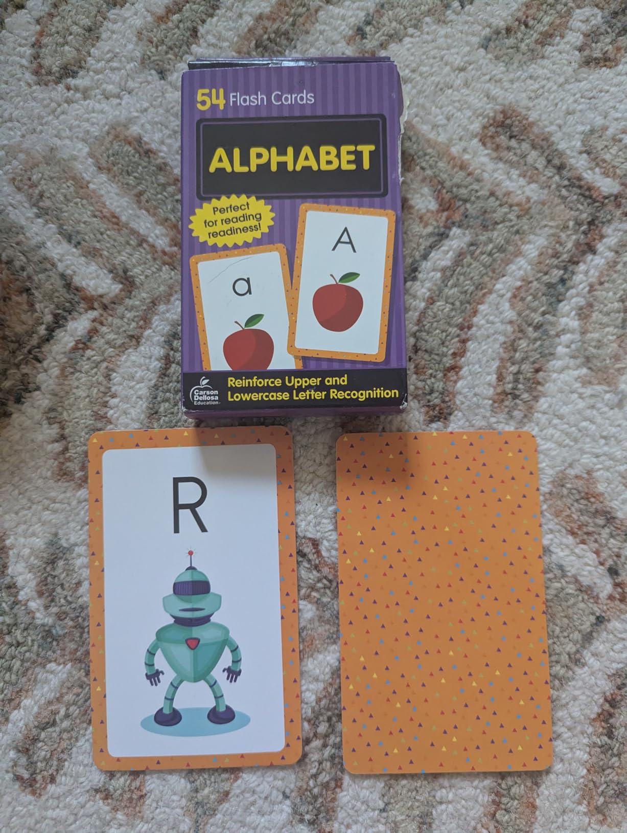 Carson Dellosa 54 Alphabet Flash Cards, abc Letter Recognition Flashcards for Toddlers 3-5 Years, Preschool and Kindergarten Learning Activities and Phonics Games customer photo 1