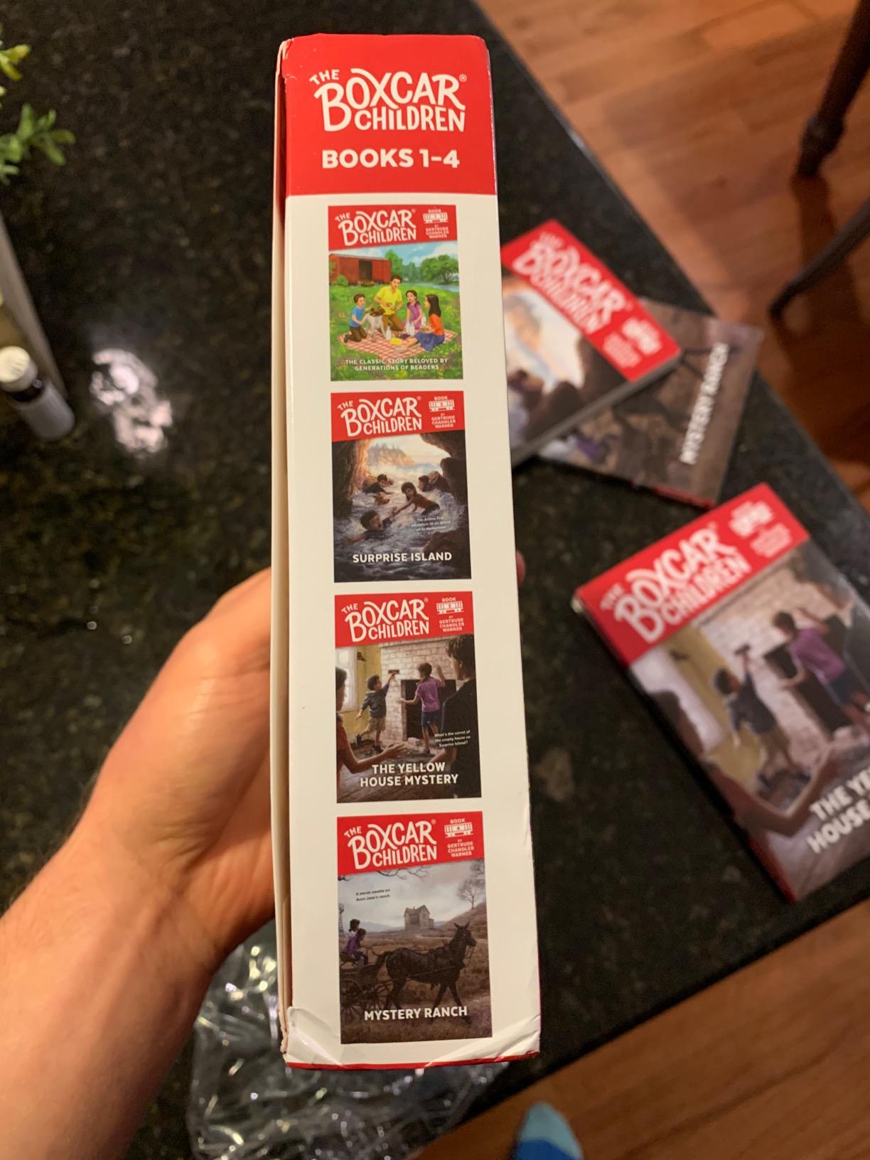 The Boxcar Children Mysteries Boxed Set 1-4: The Boxcar Children; Surprise Island; The Yellow House; Mystery Ranch customer photo 1