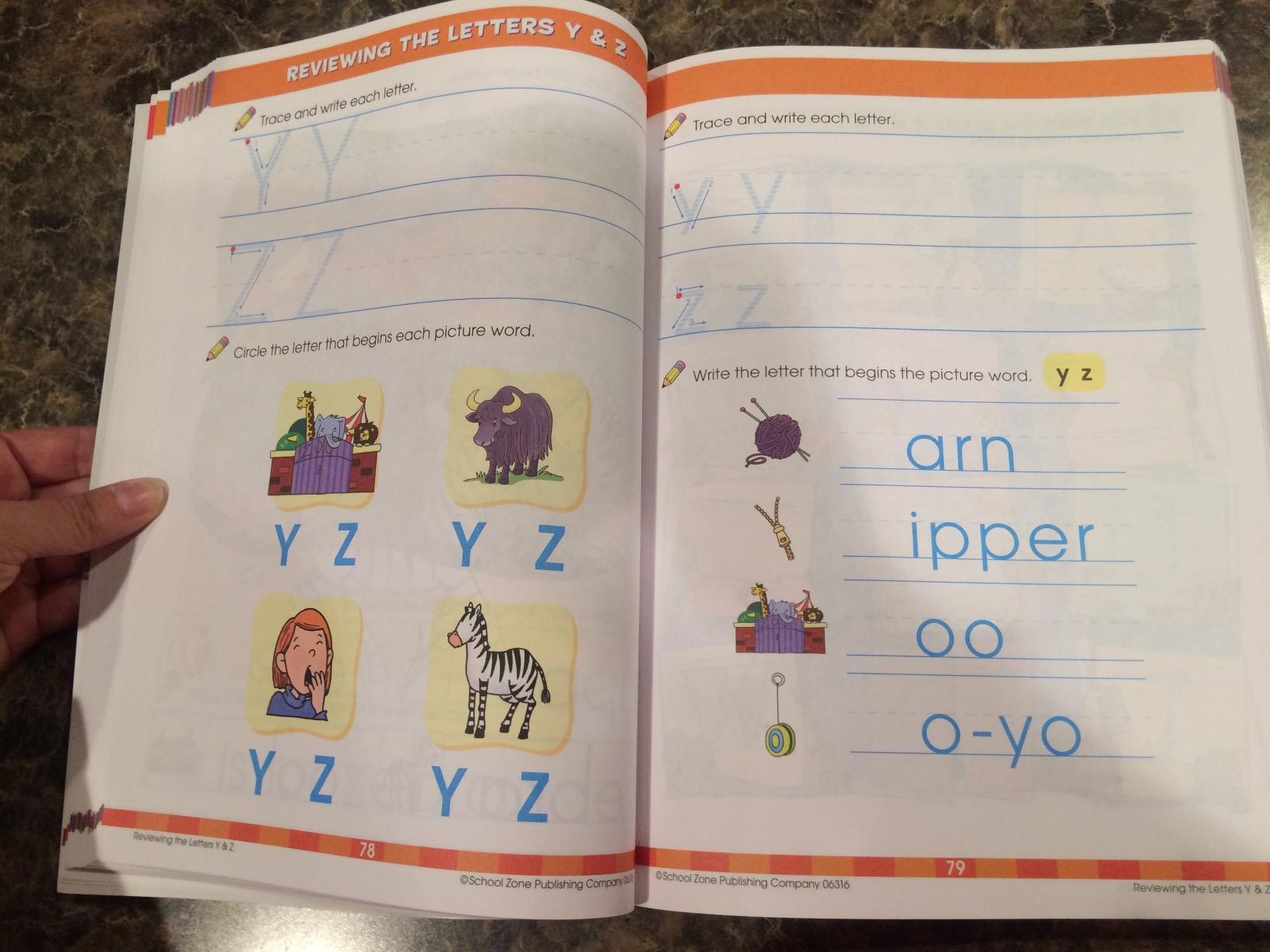 School Zone Big Kindergarten Workbook: 320 Pages, Early Reading and Writing, Numbers 0-20, Basic Math, Matching, Story Order, Ages 5 to 6 customer photo 1