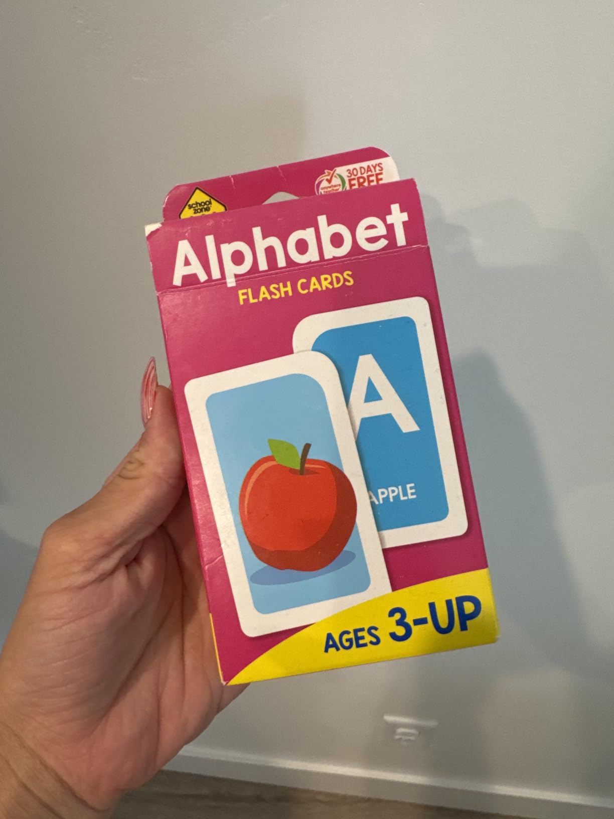 School Zone Alphabet Flash Cards: 56 Cards, Toddler, Preschool, Learn the ABC's, Letters, Phonics, Colorful & Fun Learning, Ages 3+ customer photo 2