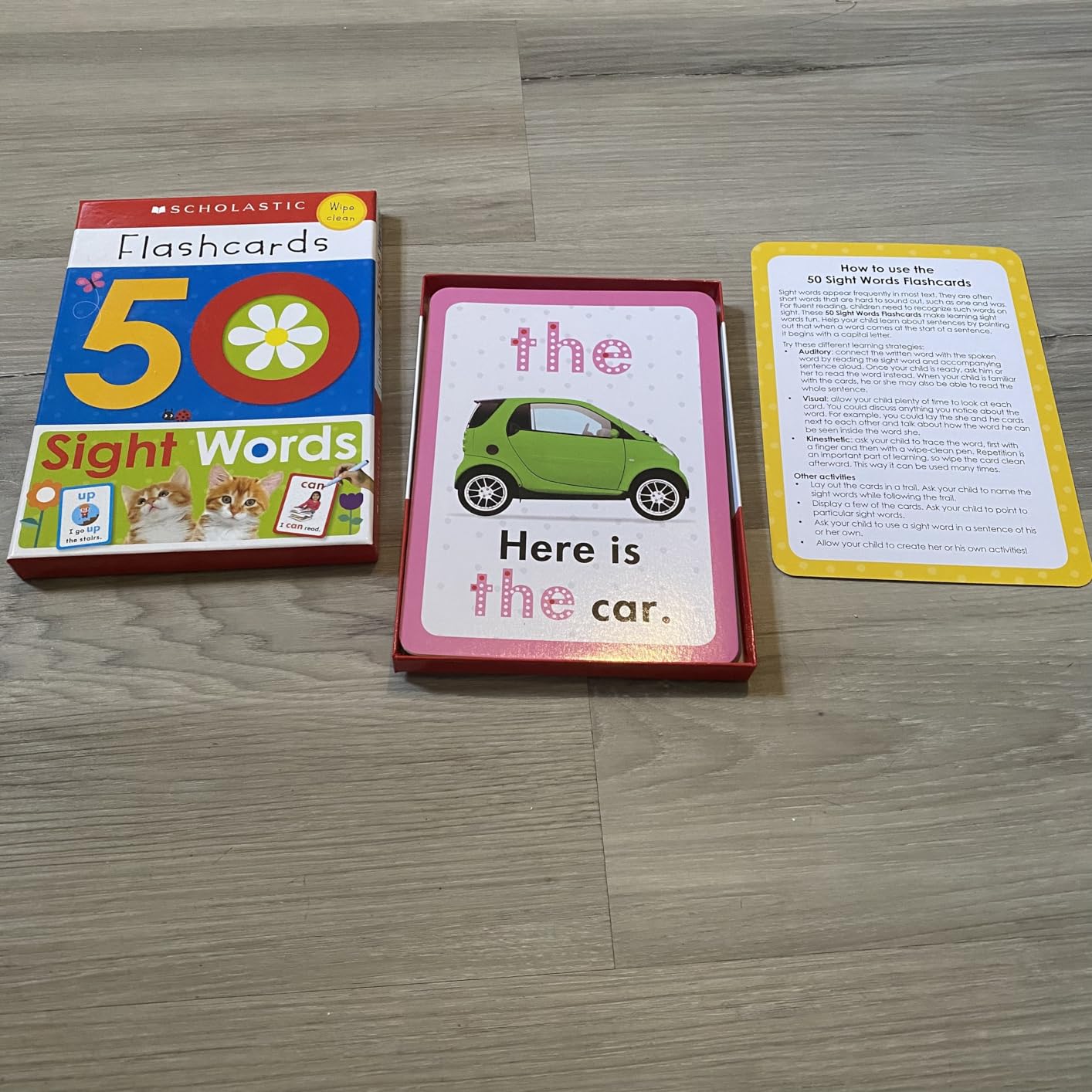 50 Sight Words Flashcards: Scholastic Early Learners (Flashcards) customer photo 1