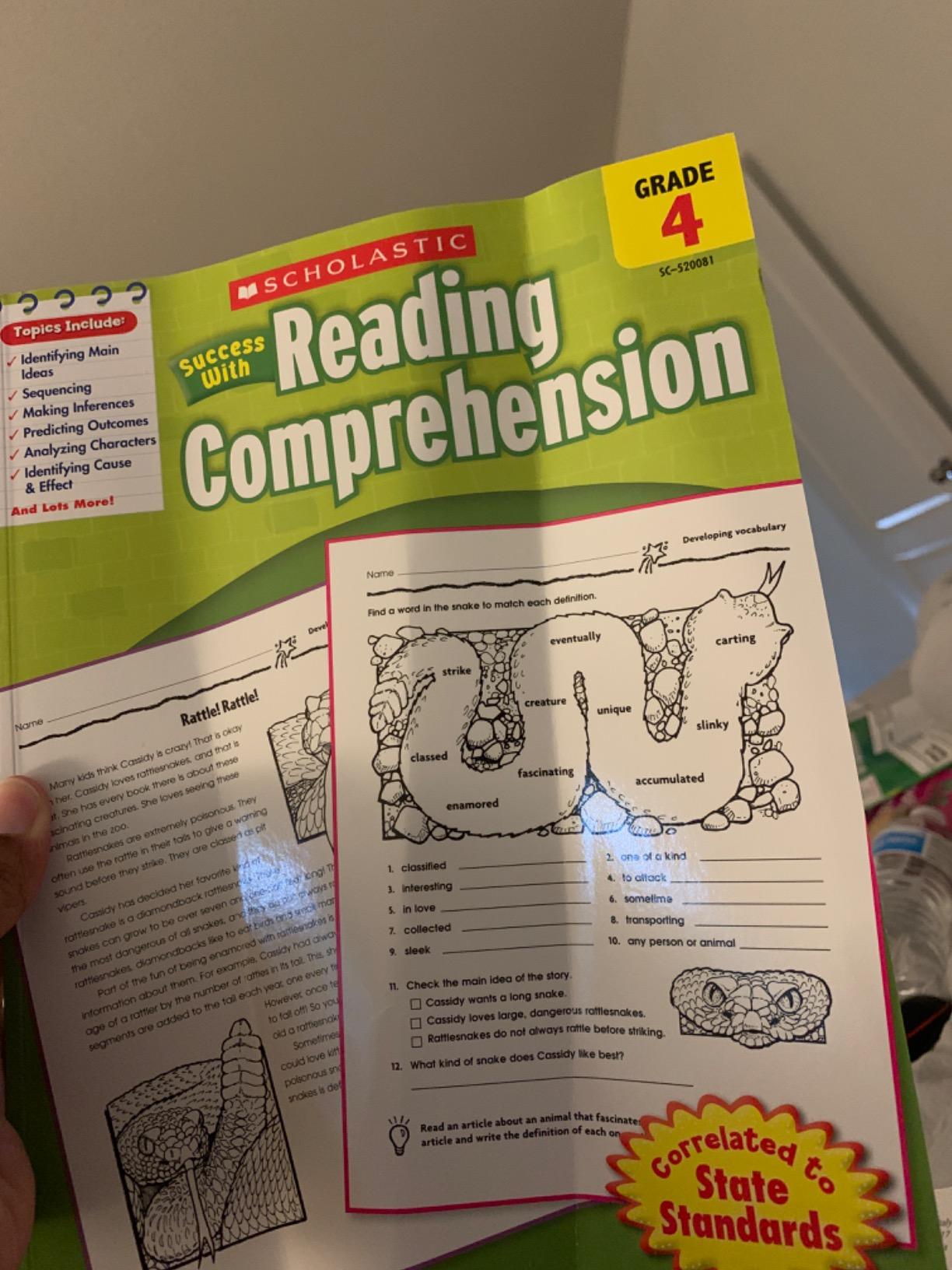 Scholastic Success with Reading Comprehension Grade 4 Workbook customer photo 2