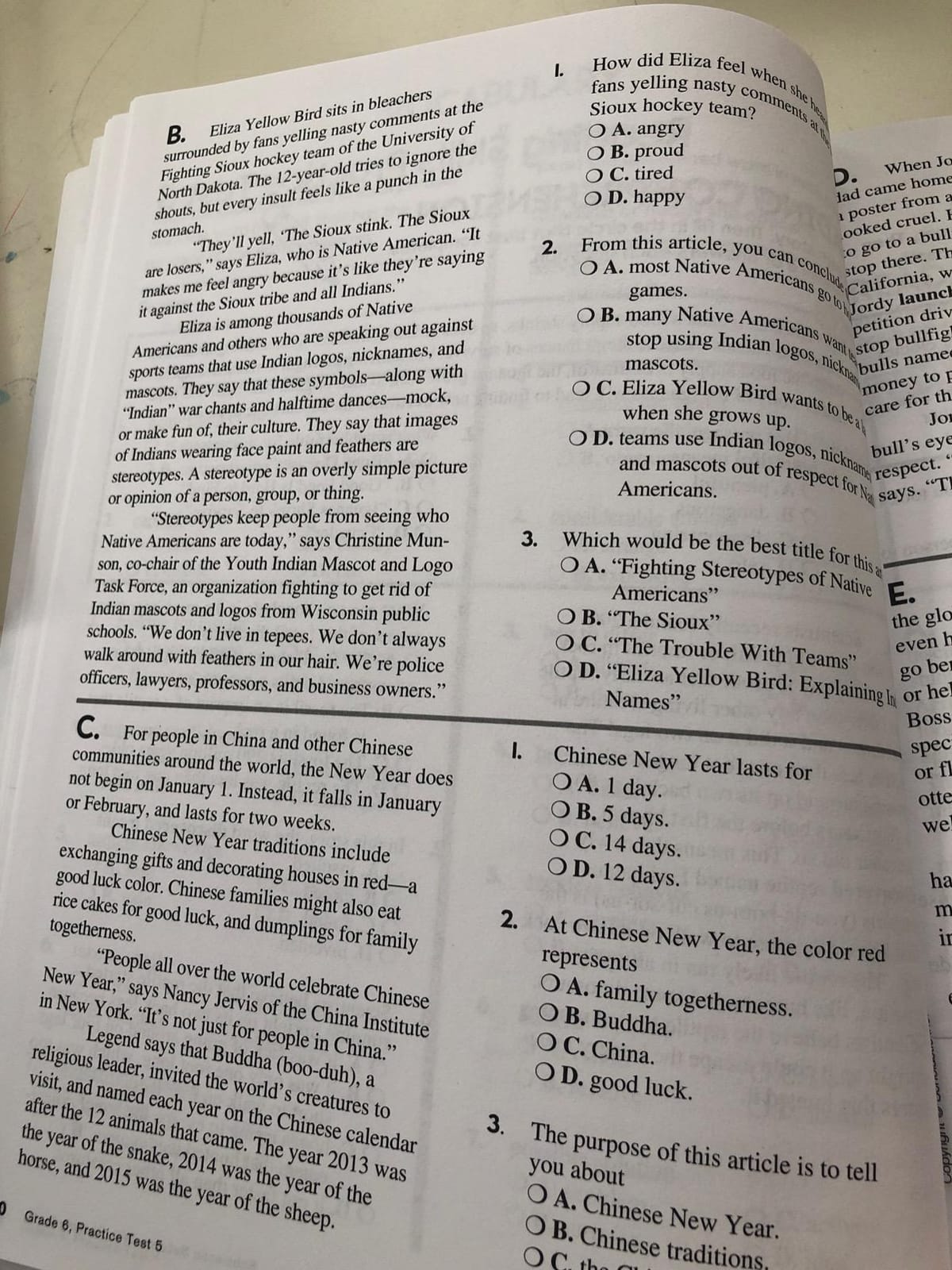 Scholastic Success with Reading Tests Grade 6 Workbook customer photo 1