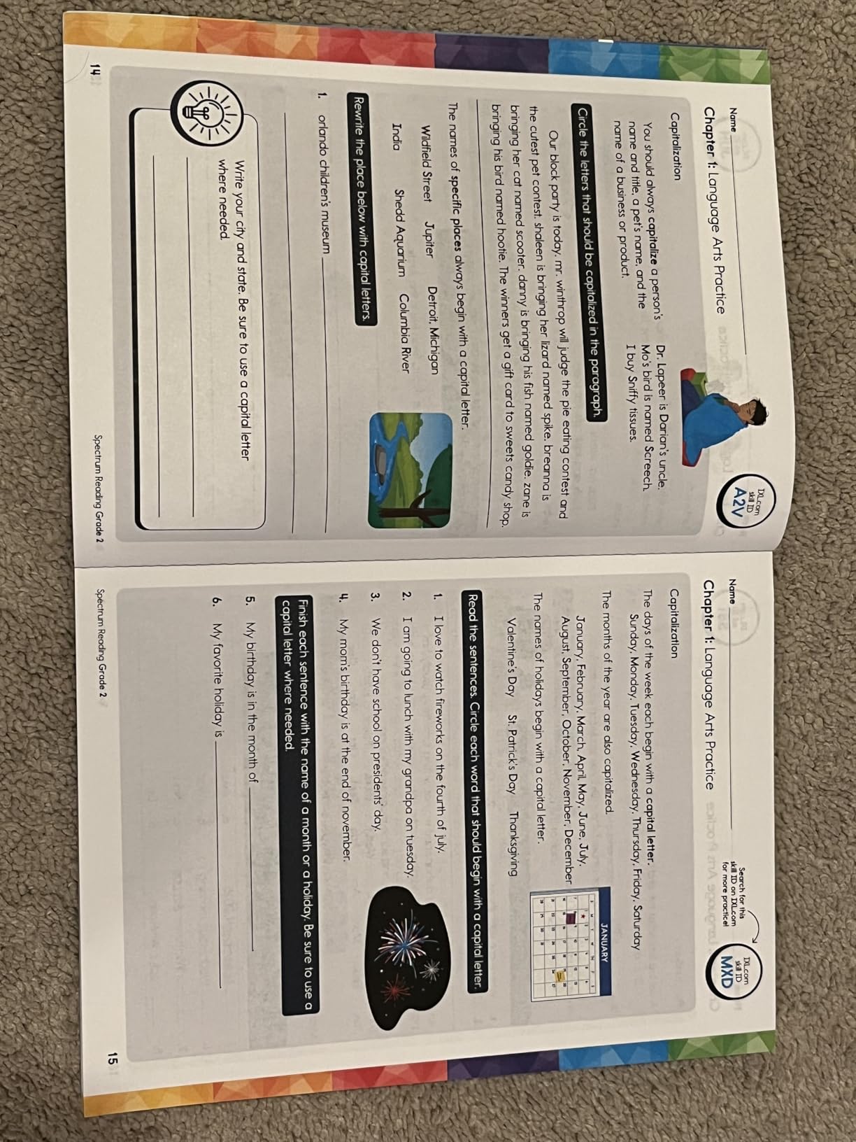 Spectrum 2nd Grade Reading Comprehension Workbooks, Spectrum Grade 2 Nonfiction and Fiction Reading Comprehension, Story Structure, Main Ideas, and Critical Thinking Skills customer photo 2