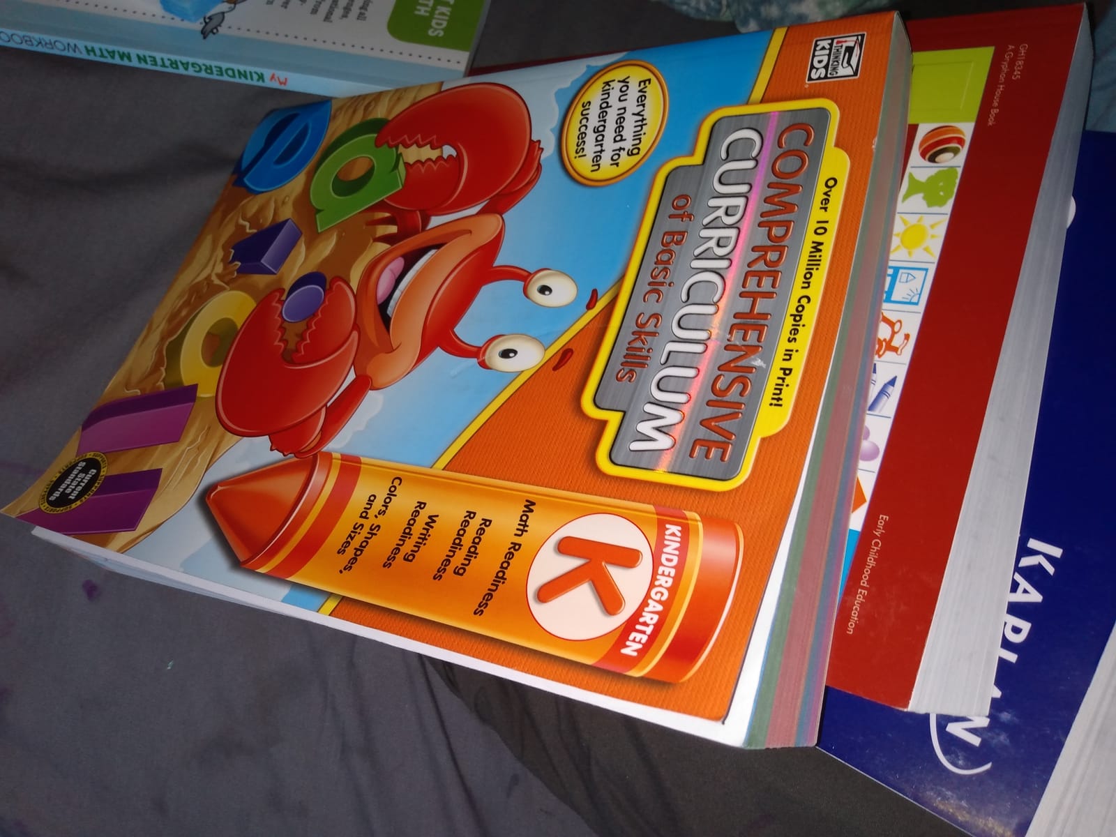 Comprehensive Curriculum of Basic Skills Kindergarten Workbook, Math, Reading, Writing, Alphabet, Colors, Shapes, Patterns, Time, Money, Classroom or Homeschool Kindergarten Curriculum customer photo 1