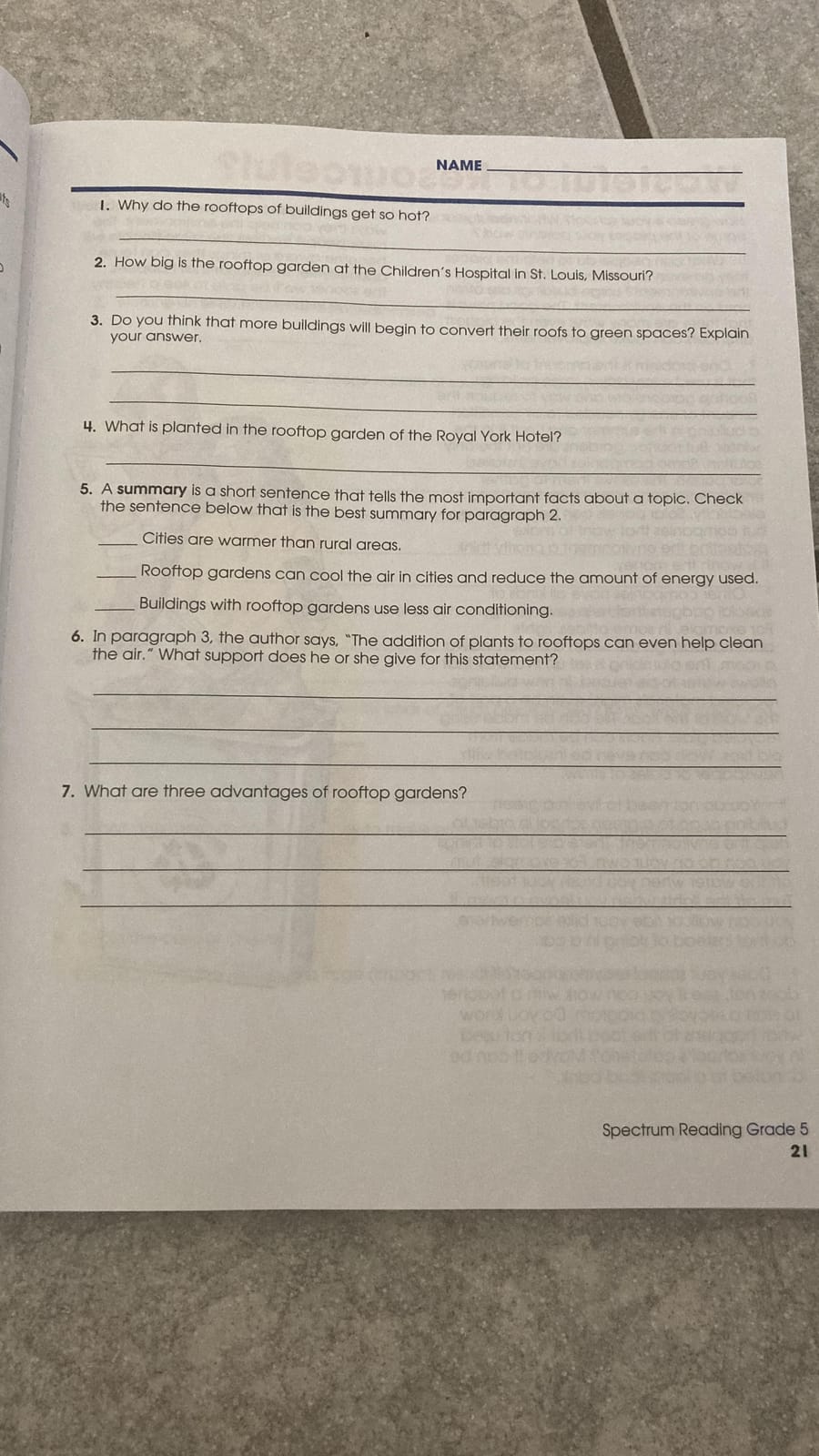 Spectrum Reading 5th Grade Workbooks, Activity Book Covering Nonfiction and Fiction Passages, Theme, Summarization, and more, Classroom or Homeschool Curriculum customer photo 2