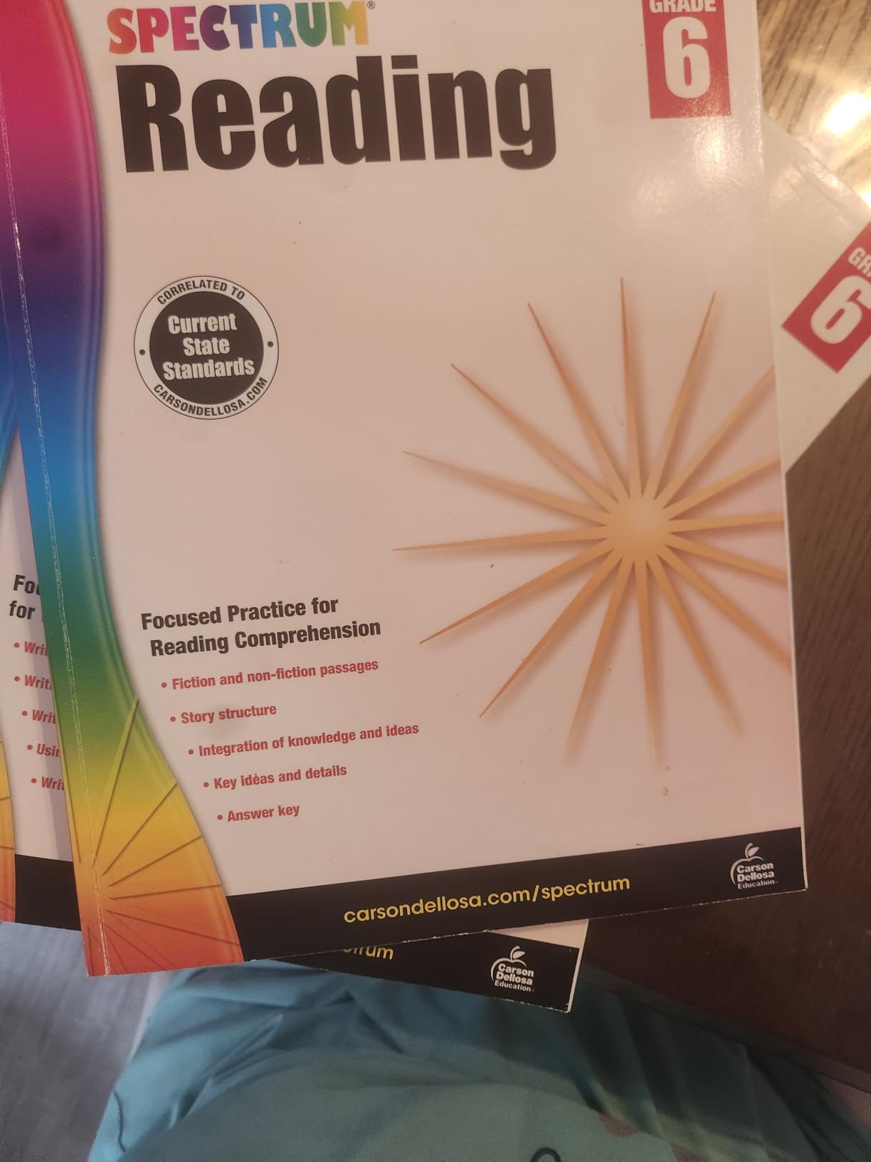 Spectrum Reading 6th Grade Workbook, Activity Book Covering Nonfiction and Fiction Passages, Story Structure, and more, Classroom or Homeschool Curriculum customer photo 2