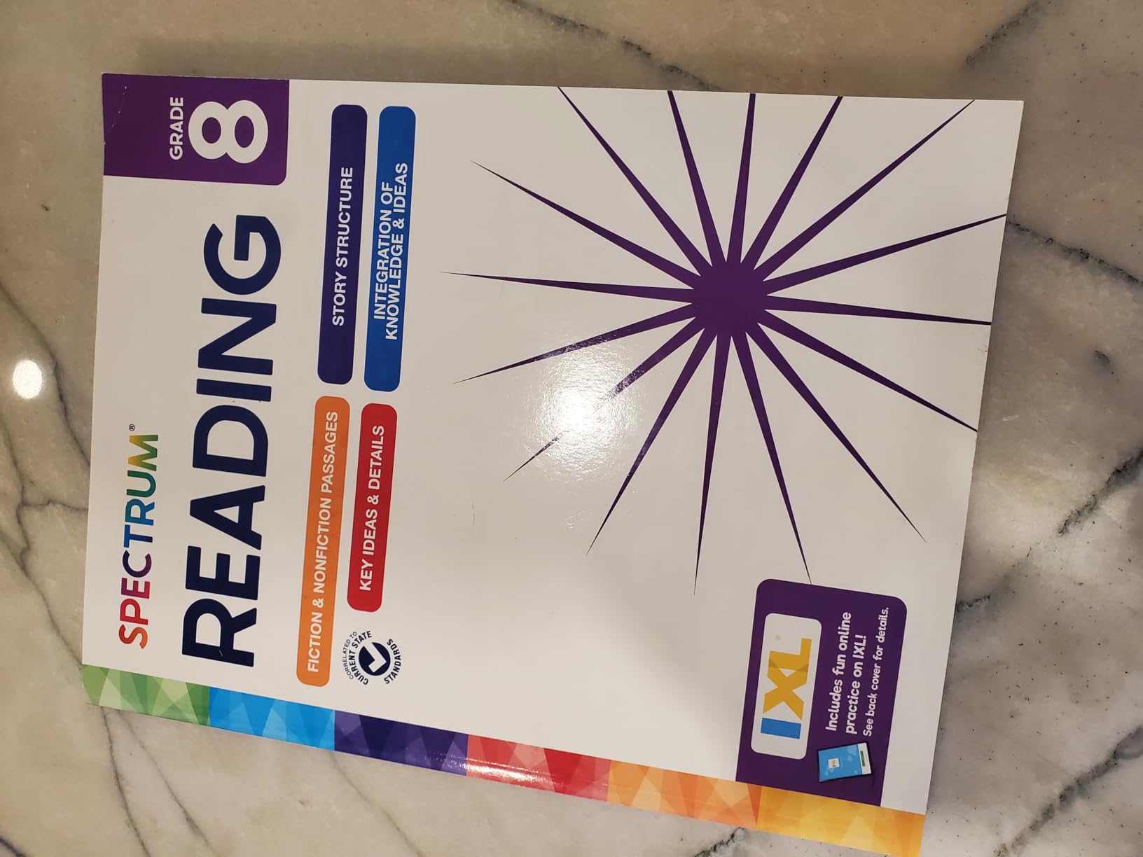 Spectrum Grade 8 Reading Comprehension Workbook, Middle School Activity Book Covering Nonfiction and Fiction Passages, Story Structure, and more, Classroom or Homeschool Curriculum customer photo 1