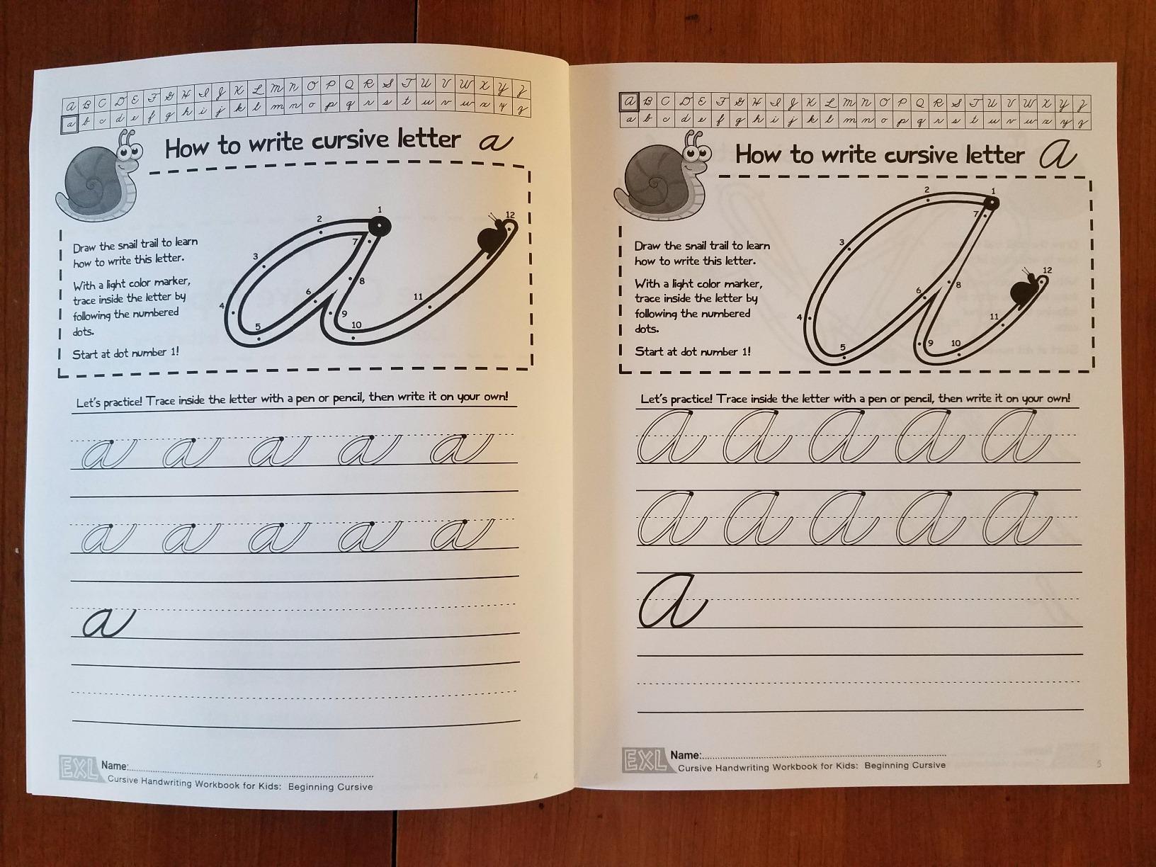 Cursive Handwriting Workbook for Kids: Beginning Cursive customer photo 1