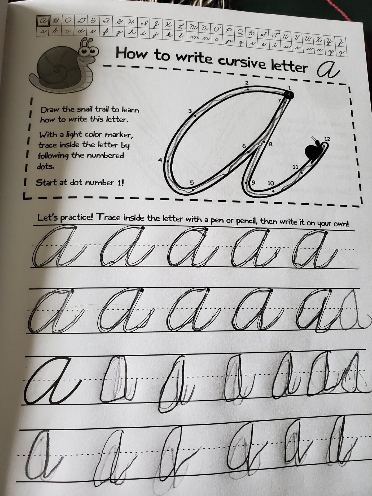 Cursive Handwriting Workbook for Kids: Beginning Cursive customer photo 2