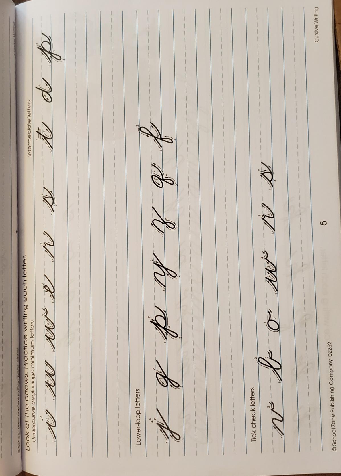 School Zone Cursive Writing Workbook: 64 Pages, 3rd Grade, 4th Grade, Practice Handwriting, Tracing, Letters, Words, Sentences, Ages 8 to 10 (I Know It! Book Series) customer photo 2
