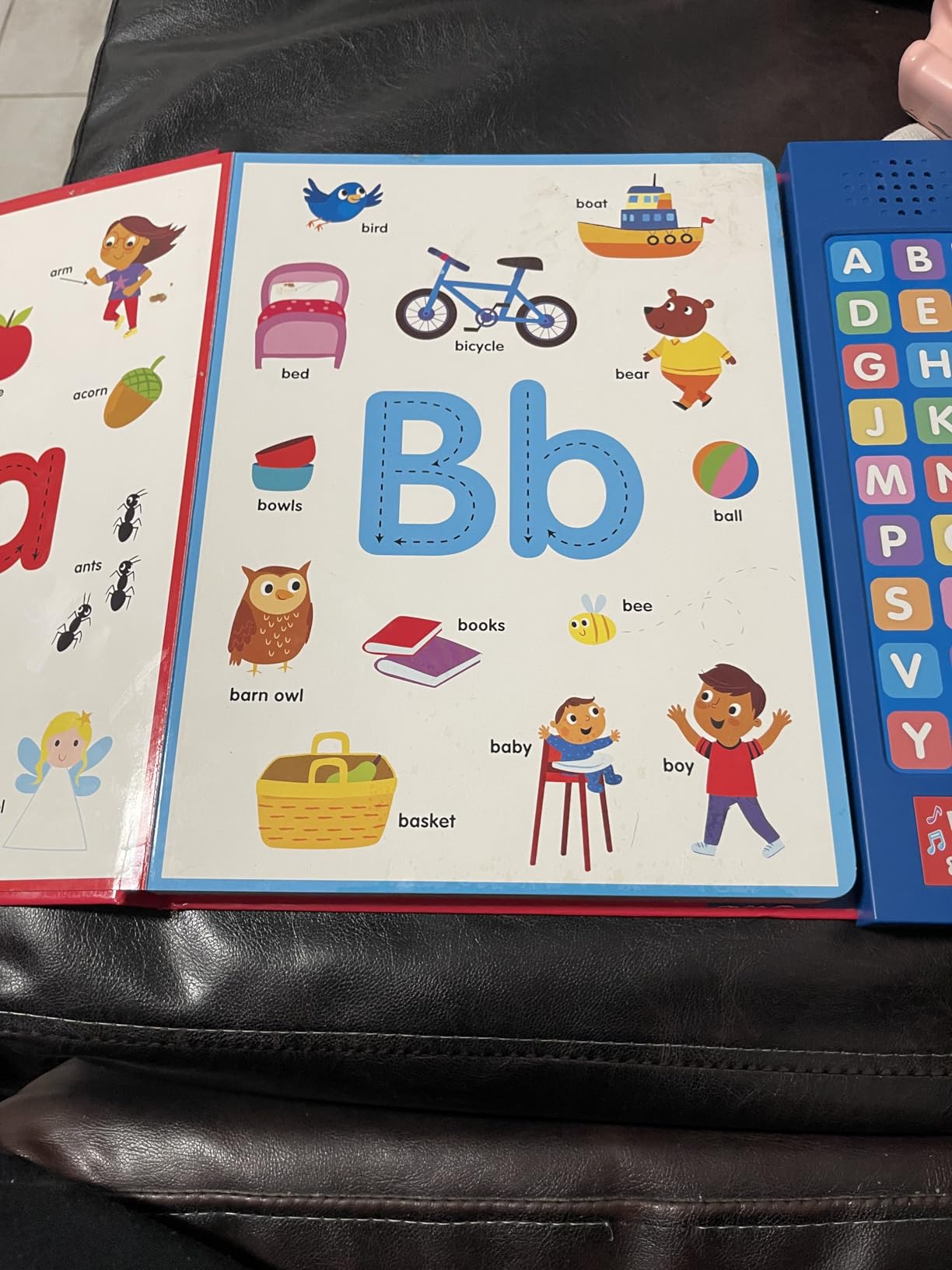 Let's Learn ABCs - Interactive Toddler Sound Book with 27 Buttons | Tracing, Alphabet Song, Children's Board Book customer photo 2
