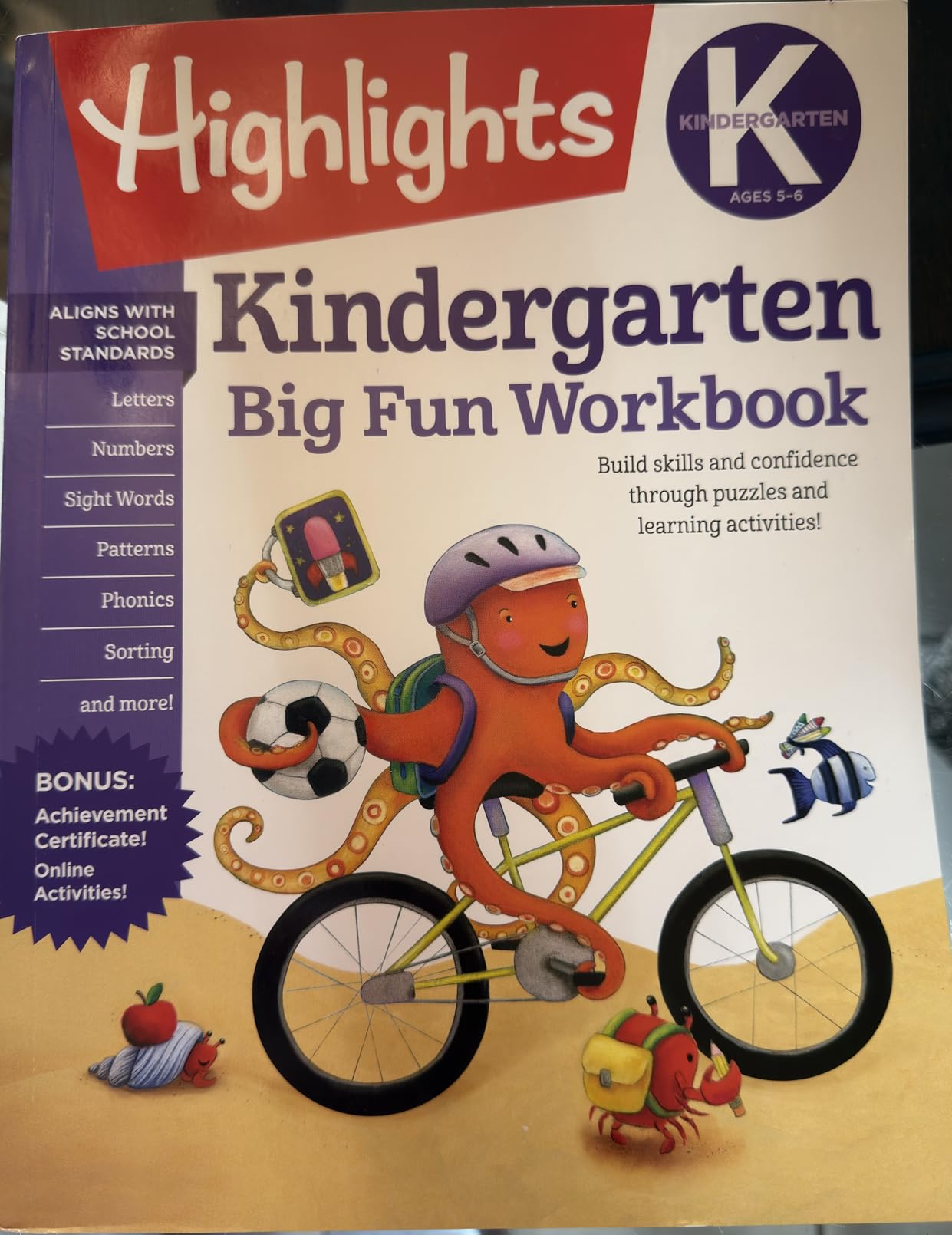Kindergarten Big Fun Workbook: Prep Workbook with Kindergarten Learning Activities Featuring Tracing Worksheets, Alphabet Practice, Math Activities and Puzzles customer photo 2