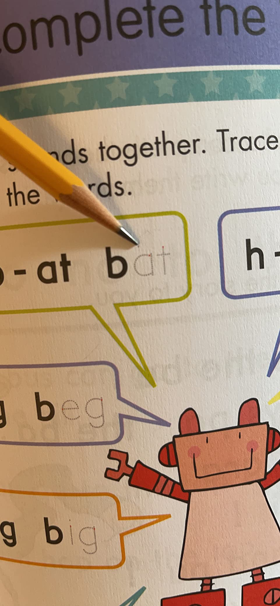 Phonics Workbook for Ages 4-7 with 75+ Activities, Letter Sounds, Letter Blends, Rhyming Words, Vowels and Consonants, Prefixes and Suffixes, Conforms to Common Core Standards (Gold Stars Series) customer photo 2