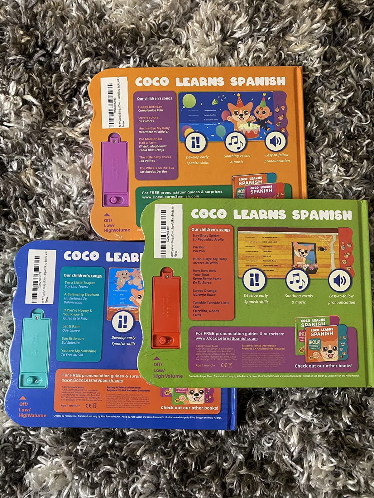 Coco Learns Spanish Vol. 1, Spanish Books for Kids 1-3, Toddlers & Babies | Bilingual Baby Books, Musical Learning Toys for Toddlers 1-3, Educational Learning Sound Toy; Libros En Español Para Niños customer photo 1