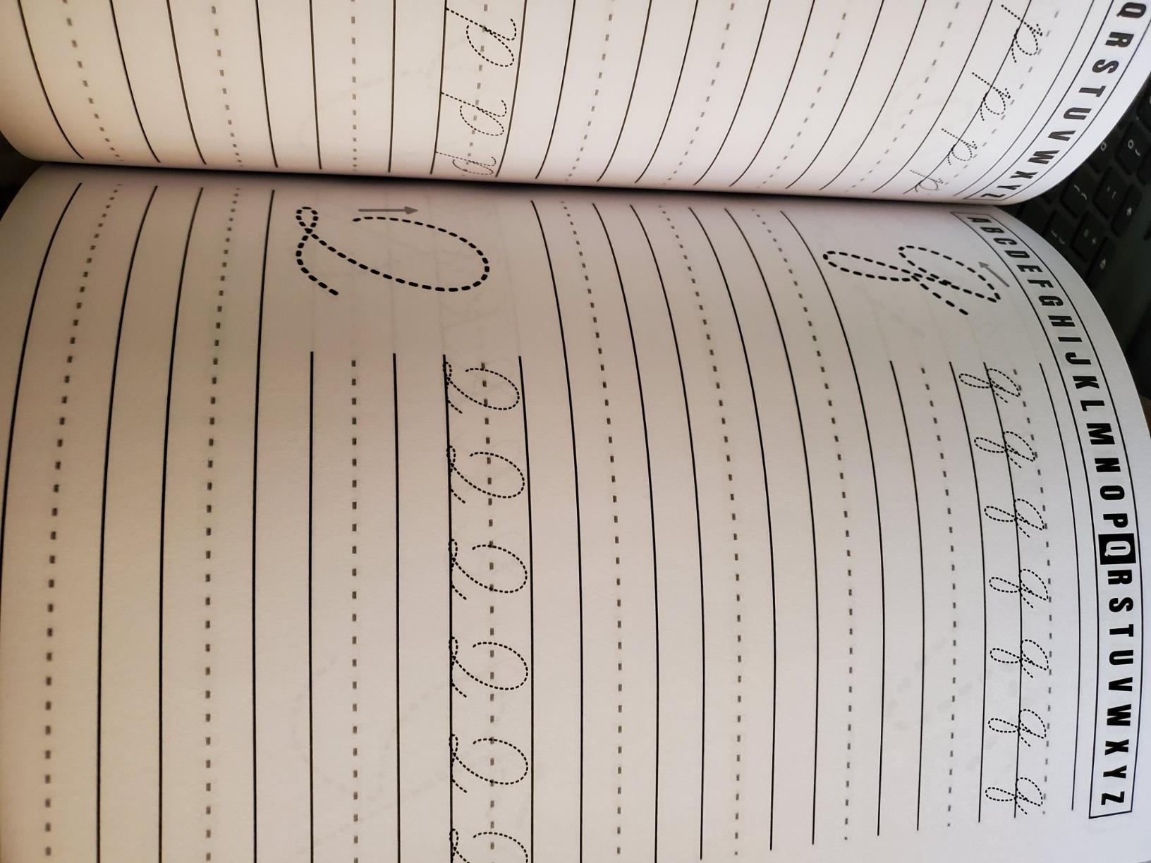 Cursive Handwriting Workbook for Kids: 3-in-1 Writing Practice Book to Master Letters, Words & Sentences customer photo 2
