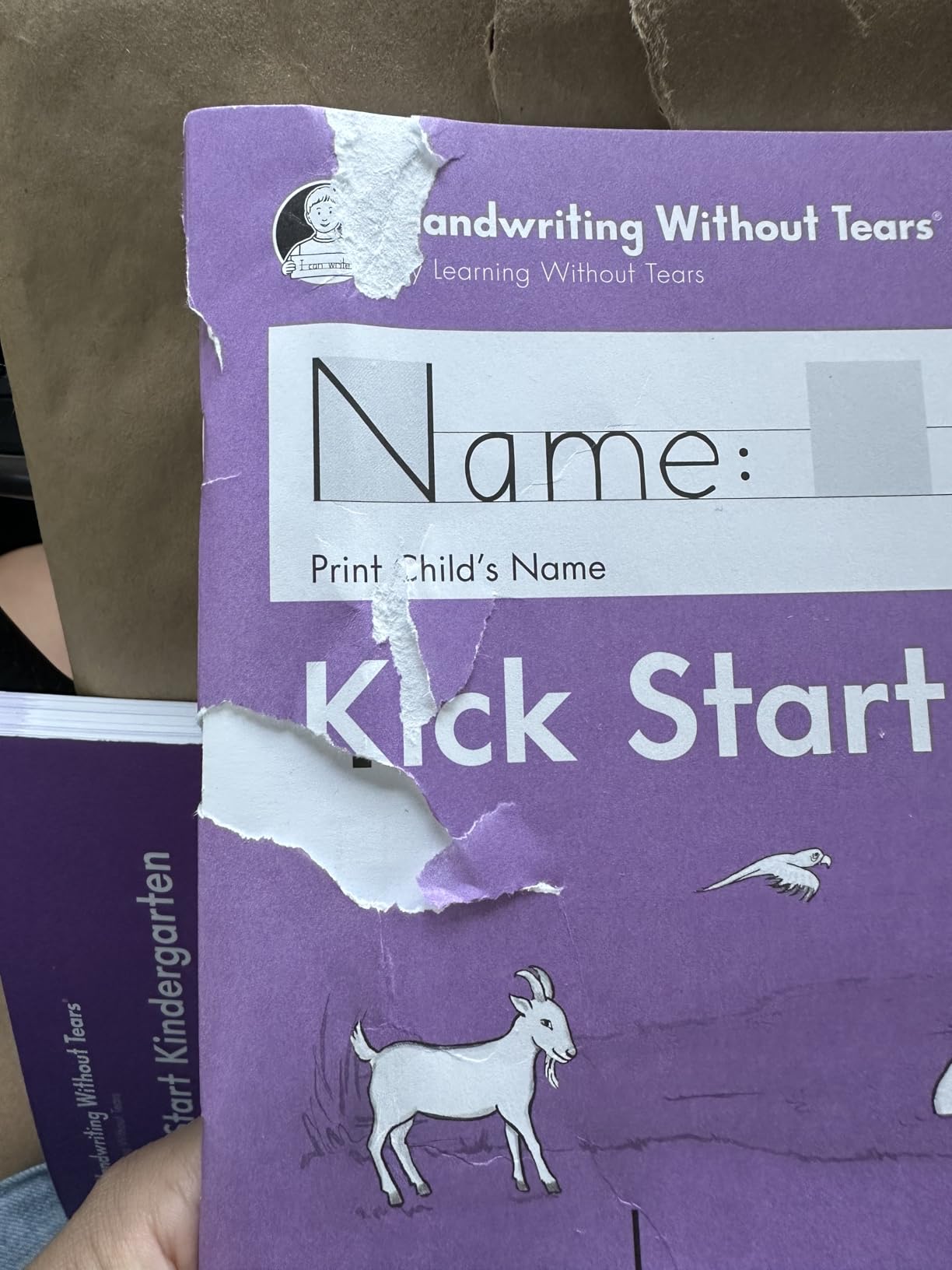 Kick Start Kindergarten Workbook, Pre-K/TK, Age 4+ | Begin print handwriting with lessons designed for the child between Pre-K and Kindergarten; classroom, homeschool, tutor, OT customer photo 2
