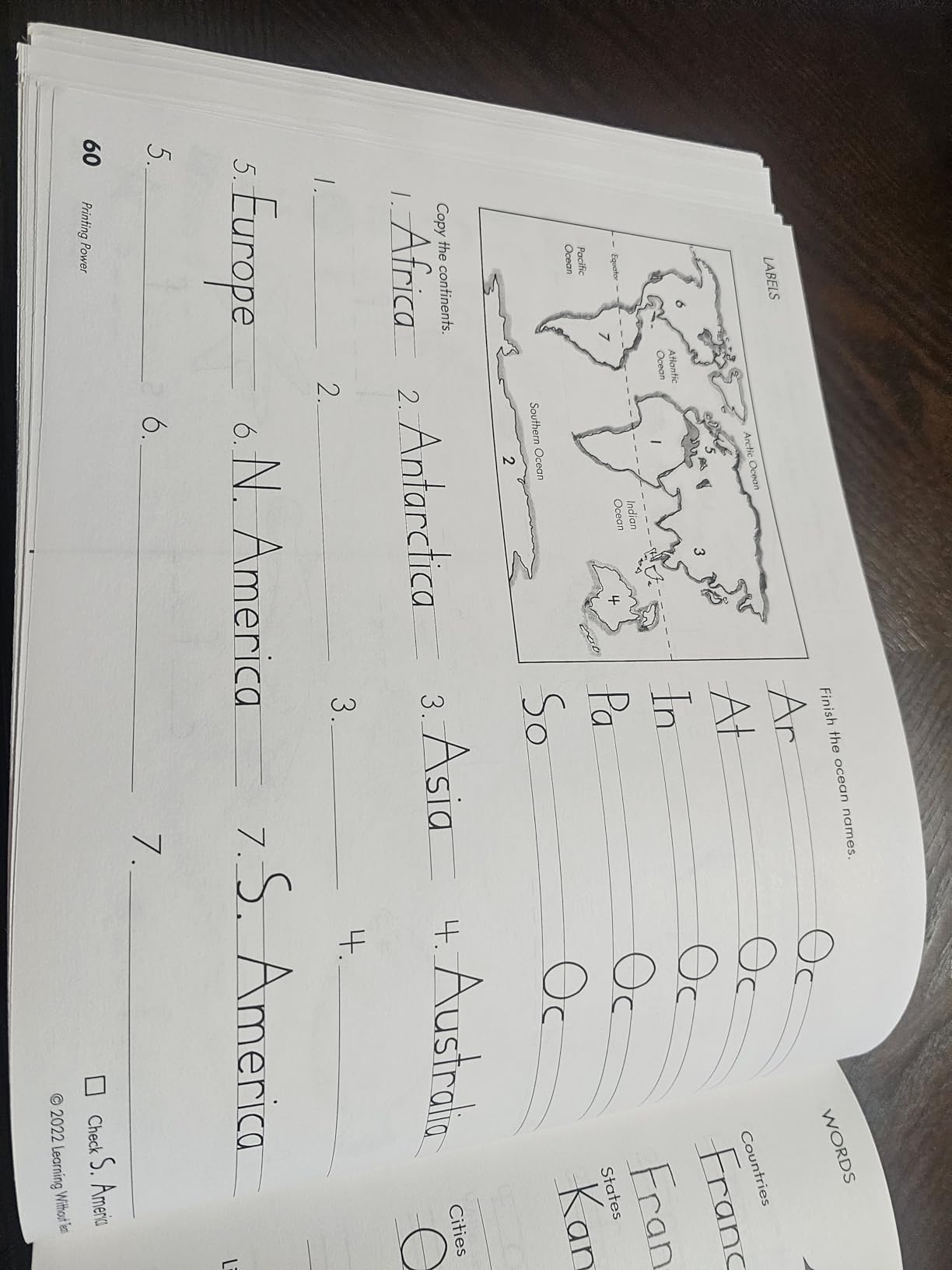 Printing Power Workbook, 2nd Grade+, Age 7+ | Practice print handwriting with lessons that cover other language arts skills; for classroom, homeschool, tutoring, OT customer photo 1