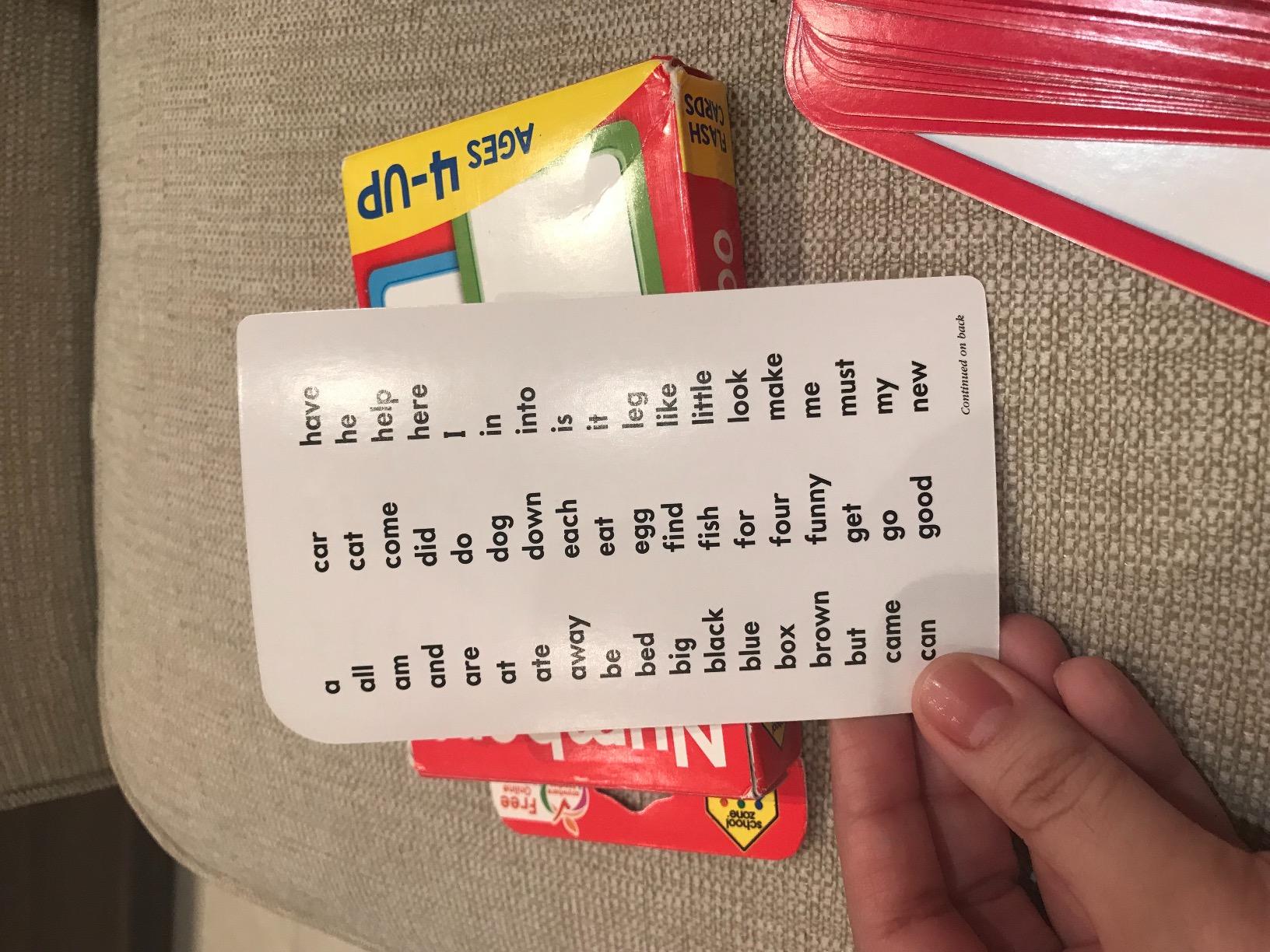 Trend Enterprises: Sight Words Level A Pocket Flash Cards, Great for Skill Building and Test Prep, 56 Two-Sided Cards Included, 108 Commonly-Used Words, for Ages 4 and Up customer photo 2