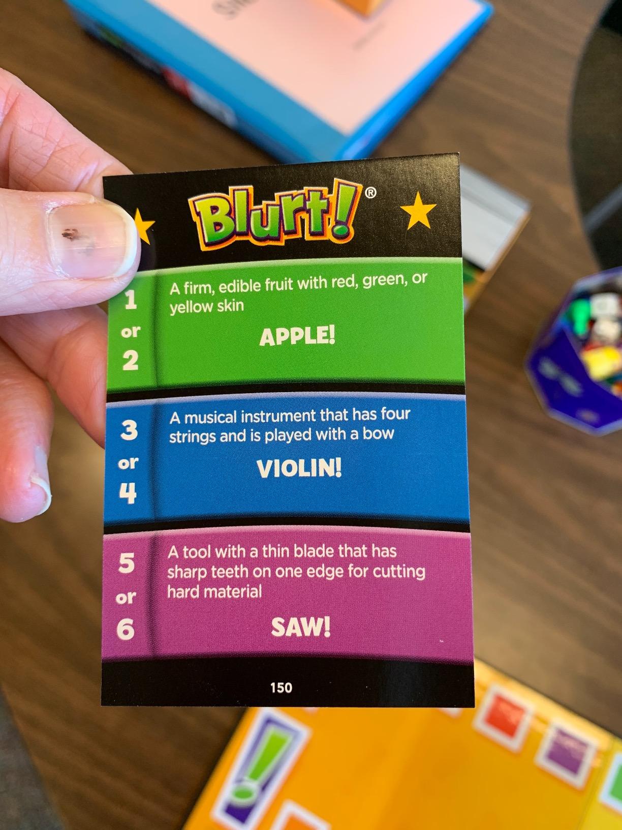 Educational Insights Blurt! The Think Fast, Shout-it-Out Party Game - Family Games for Kids and Adults, Board Games for Family Night, Fun Word Game, Ages 7+ customer photo 2
