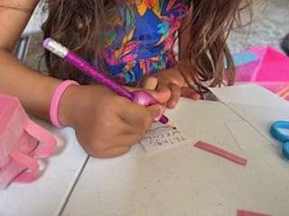 The Pencil Grip Original Pencil Grippers 6 Pcs, Improves Kids Handwriting, Ergonomic Pen Holder for Righties & Lefties, Ideal for Kids, Toddlers, Adults, Writing Tool with Finger Cushion customer photo 2