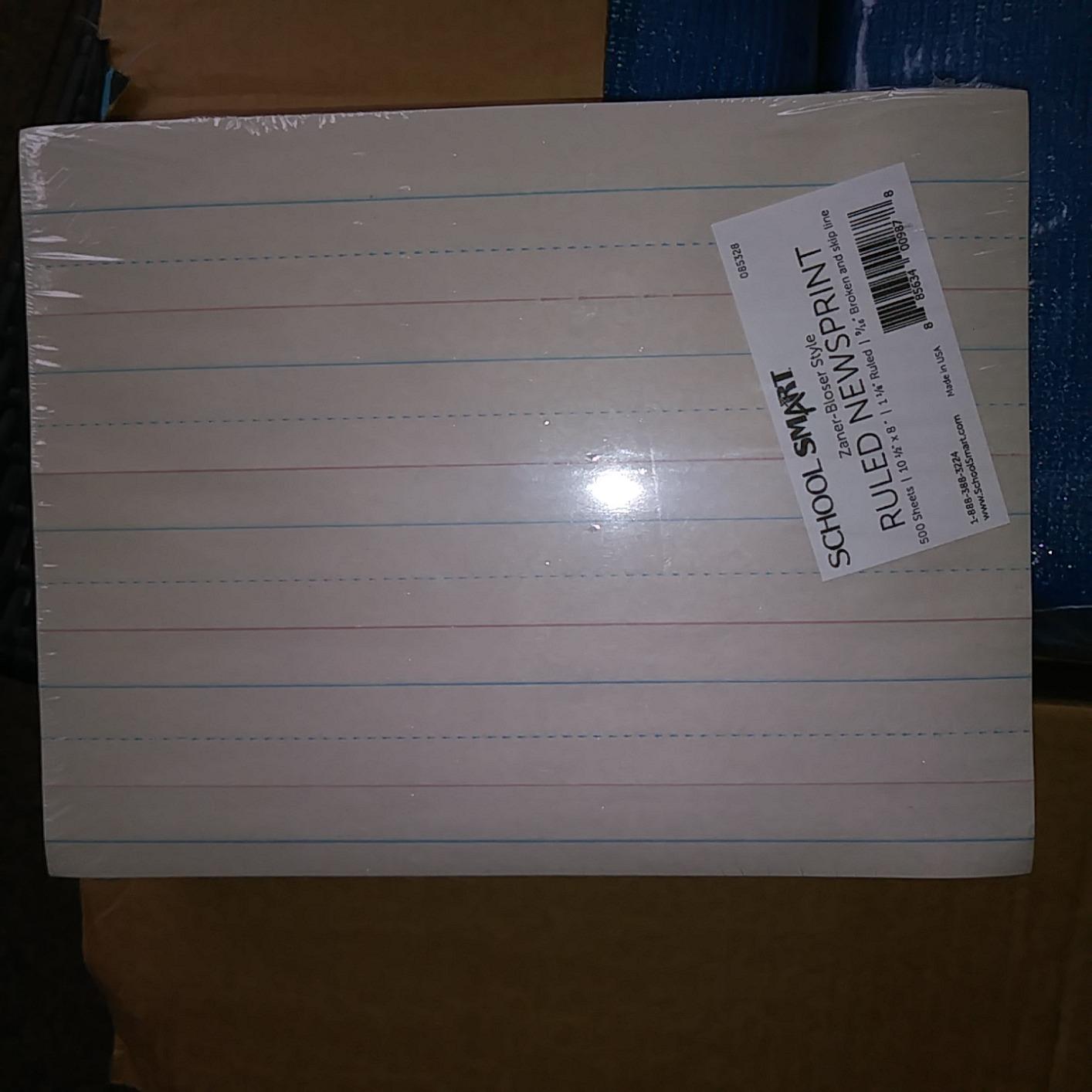 School Smart Zaner-Bloser Writing Paper, Handwriting Practice Lined Paper, Grade K Learning, 1-1/8 Inch Rule, 10-1/2 x 8 Inches, 500 Sheets customer photo 2