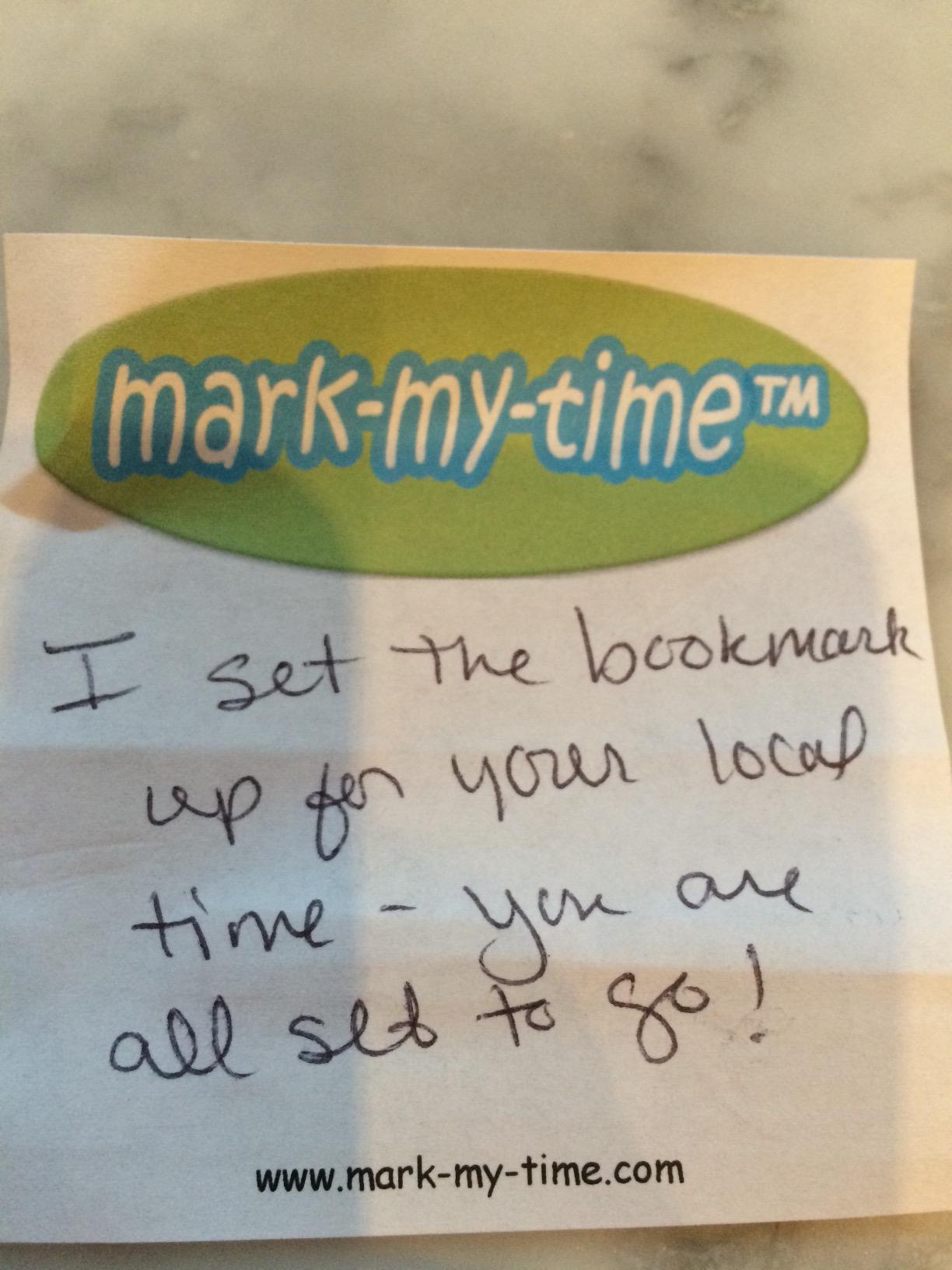 Mark My Time Reading Timer and Bookmark for Kids, Bookmarks and Reading Incentives, Great Christmas Gift & Stocking Stuffer for Book Lovers - Hot Pink | LED book light, built-in timer, digital bookmark, hot pink, timed bookmark, automatic bookmark customer photo 1