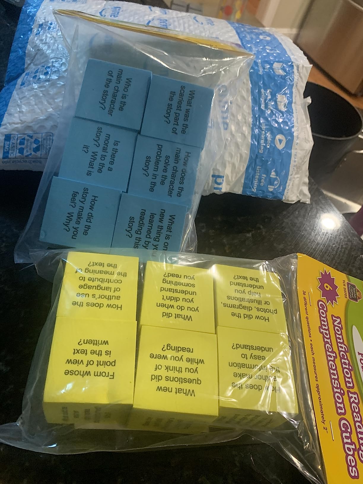 Reading Comprehension Foam Cubes (TCR20634) customer photo 2