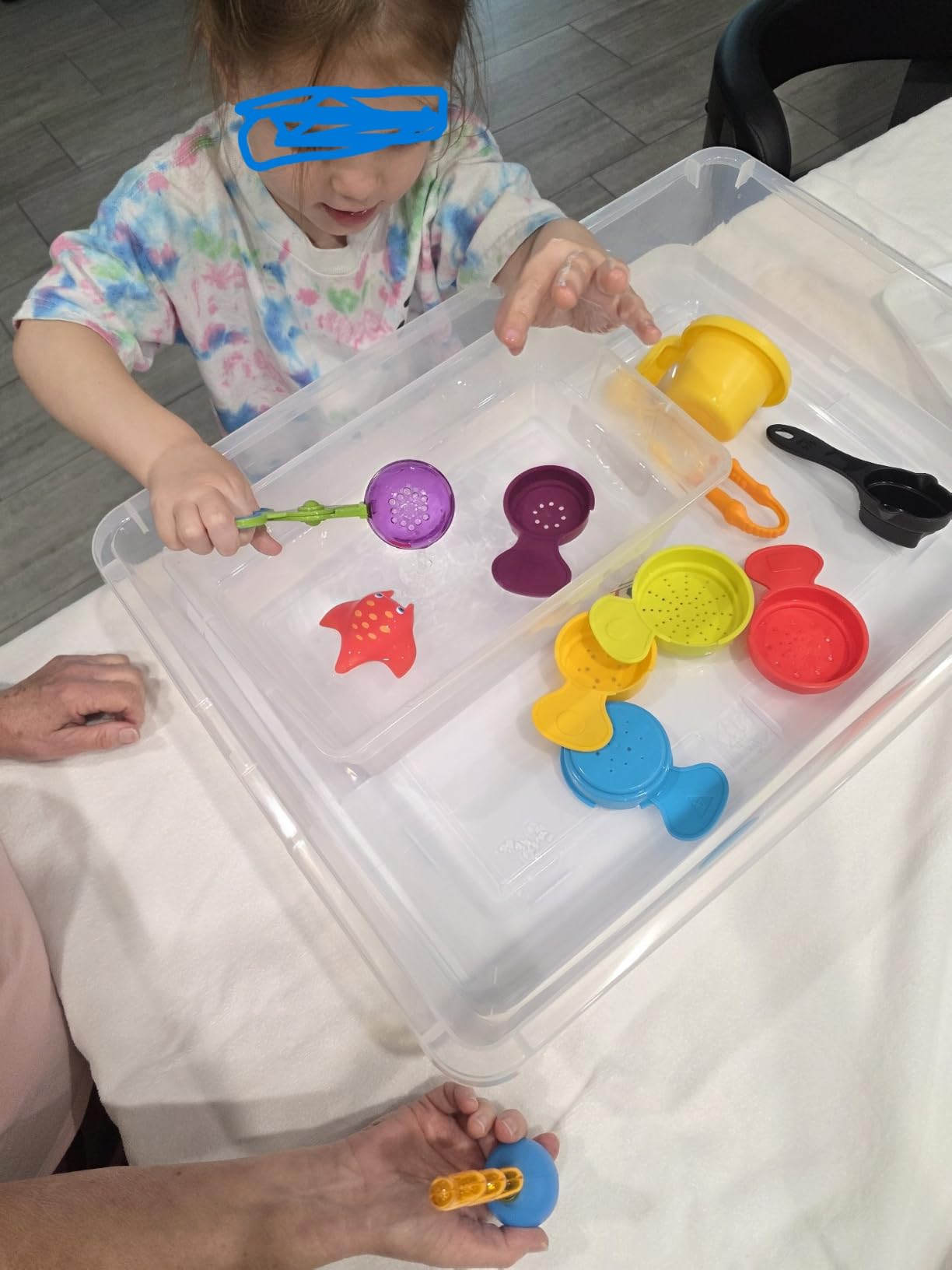Learning Resources Helping Hands Fine Motor Tool Set Toy - Sensory Bin Sand Toys, Montessori, Plastic Tweezers, Therapy Games For Toddler, Homeschool Preschool Supplies customer photo 1