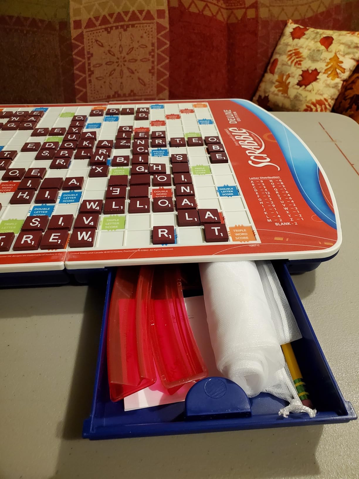 Hasbro Gaming Scrabble Deluxe Edition Board Game, (Amazon Exclusive) customer photo 1