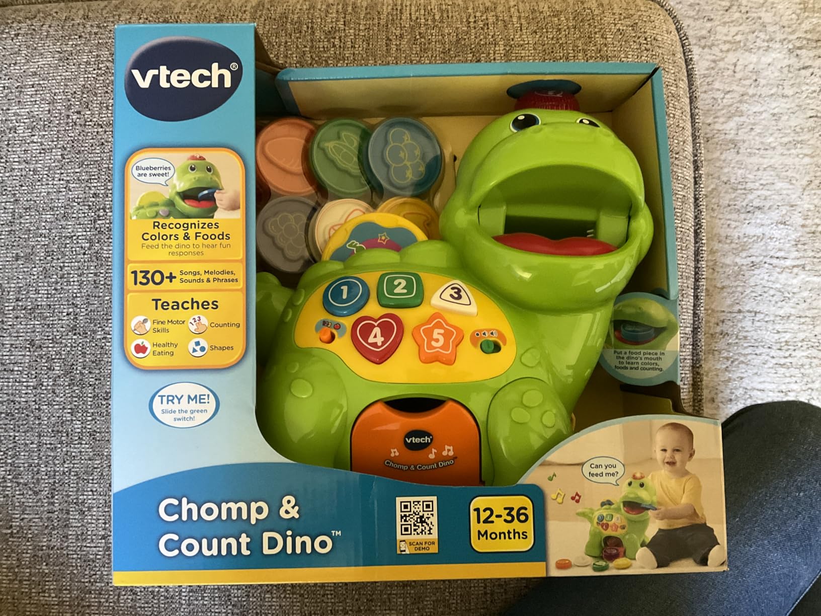LeapFrog Chomp and Count Dino, Green customer photo 2