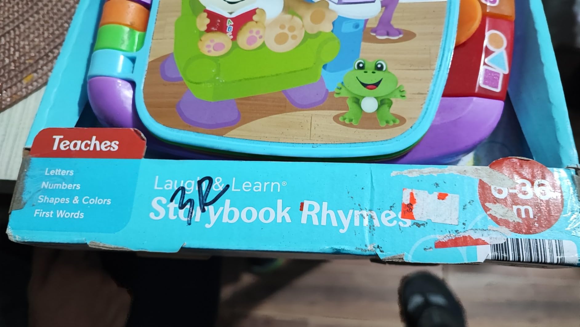 Fisher-Price Laugh & Learn Storybook Rhymes Baby Toy, Ages 6+ Months | Musical Book, Learning Songs & Lights, Nursery Rhymes customer photo 2