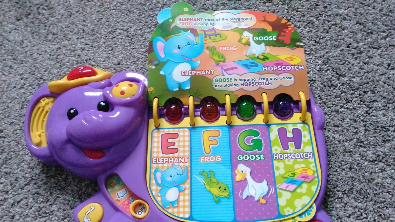 Touch and Teach Elephant, Purple customer photo 1
