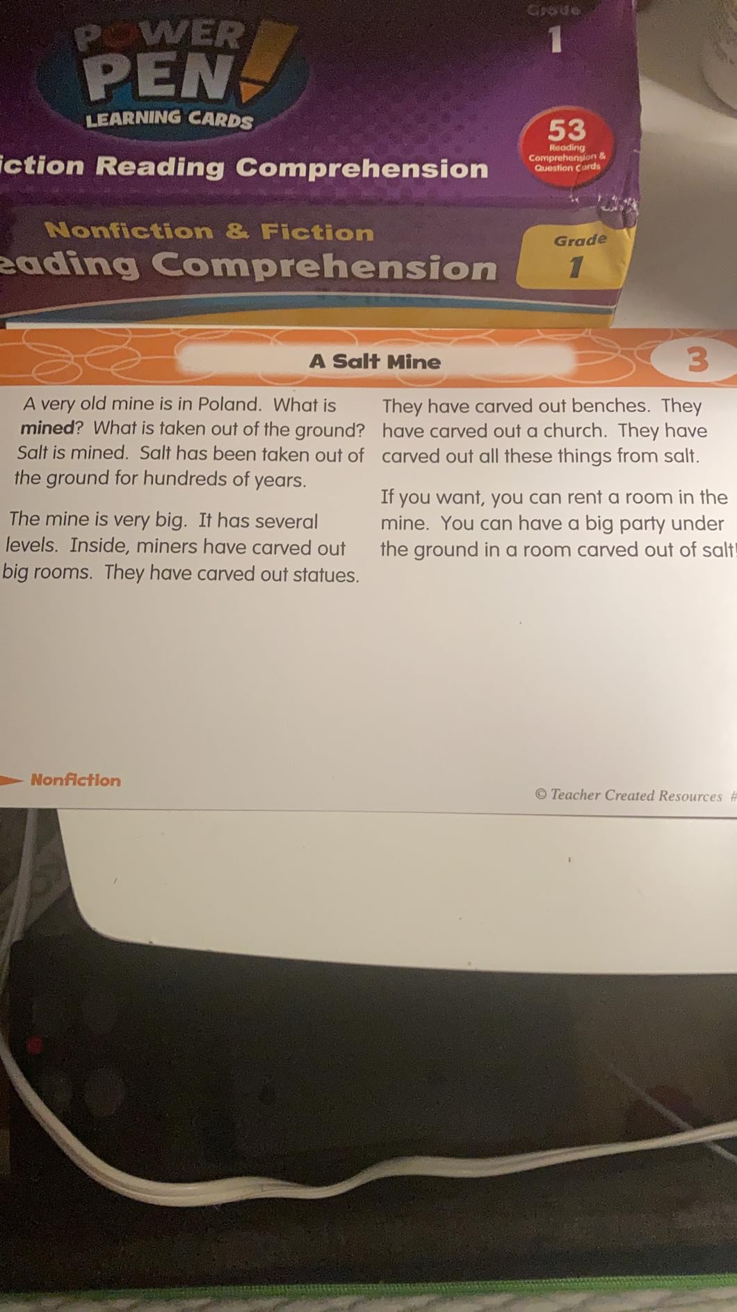Teacher Created Resources Power Pen Learning Cards: Reading Comprehension Grade 4 (TCR6199) customer photo 1