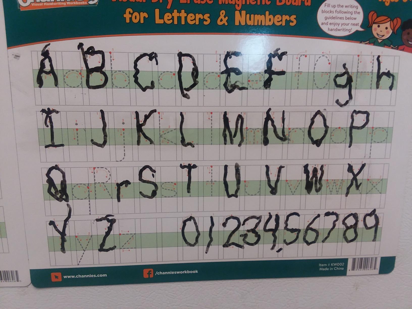 Channie's Easy Peasy Alphabet Tracing Book for Kids Ages 3-5, Pre K & Kindergarten Writing Workbook for Handwriting & Tracing customer photo 2