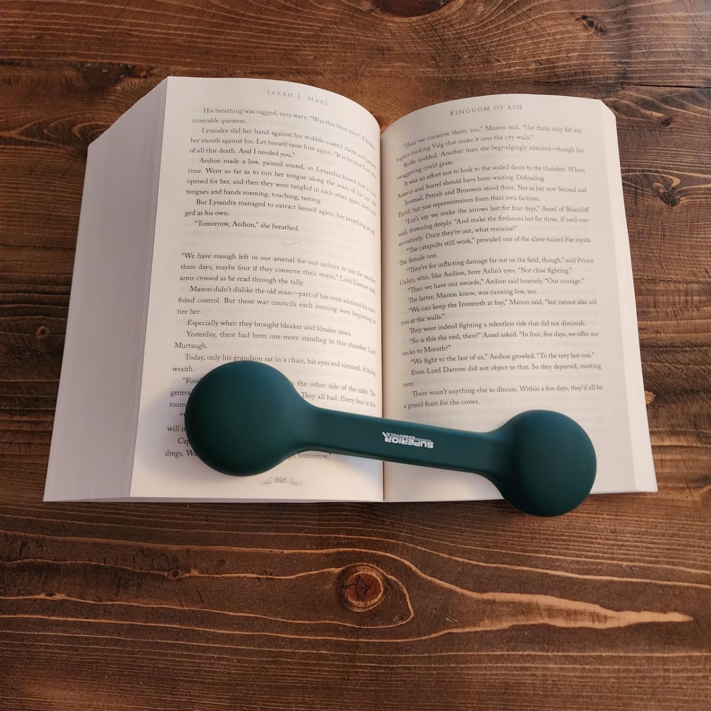 Bookmark/Weight-Page Holder-Holds Books Open and in Place-RED-by Superior Essentials customer photo 1