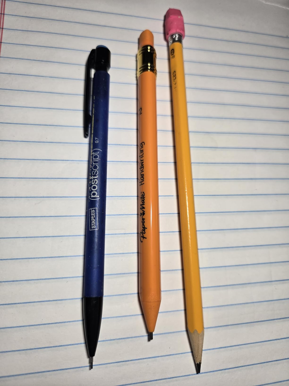 Paper Mate Handwriting Triangular Mechanical Pencils with Lead & Eraser Refills, 1.3mm, Fun Barrel Colors, 5 Count - School Supplies, Kids Writing customer photo 2