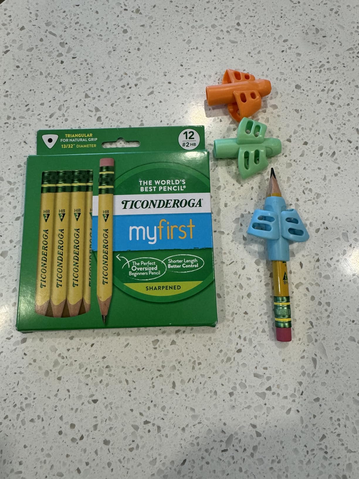 Stylo Pencil Grips for Kids Handwriting, Toddlers 2-5, Assorted, 6 Pack | Ergonomic Tripod Grip Trainer, Occupational Therapy & Dysgraphia, Writing Tools, Left & Right Handed, Preschool, Homeschool customer photo 2