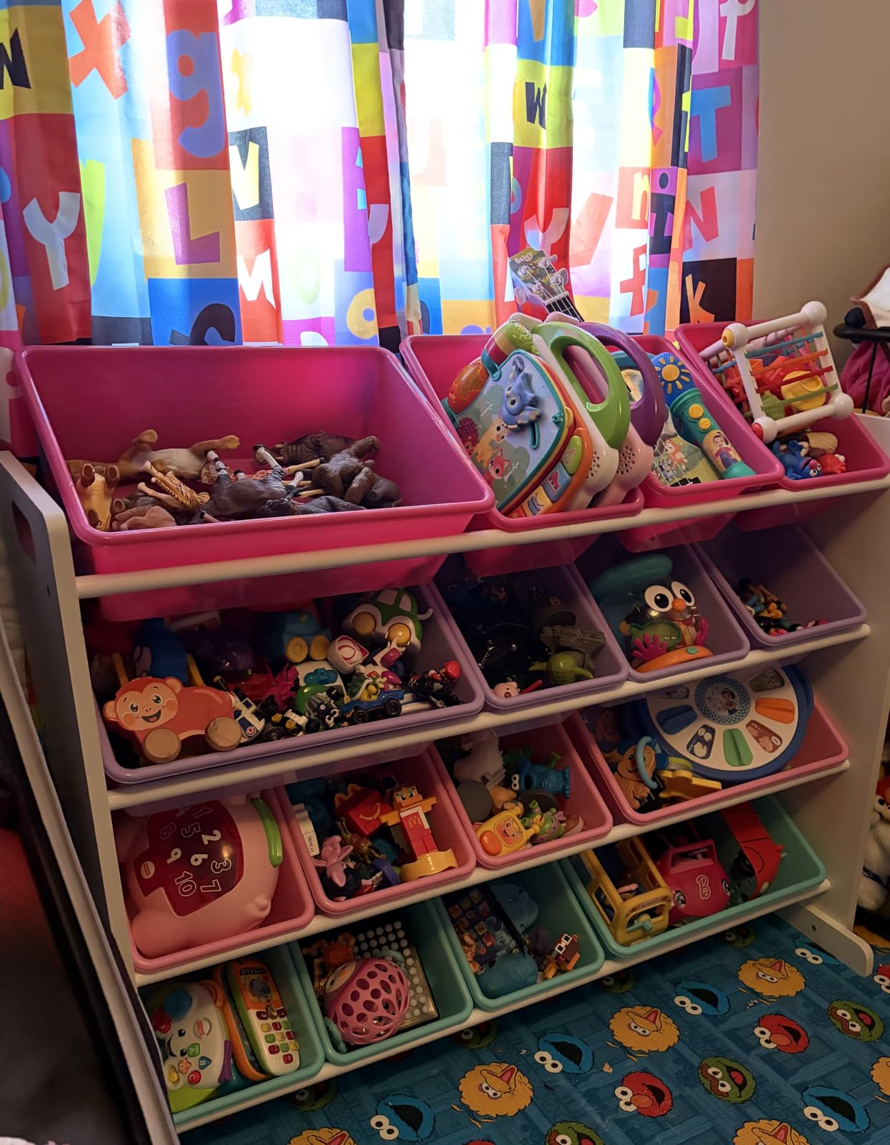 Humble Crew Kids Toy Organizer with 16 Bins, 4 Tier Storage for Playroom customer photo 2