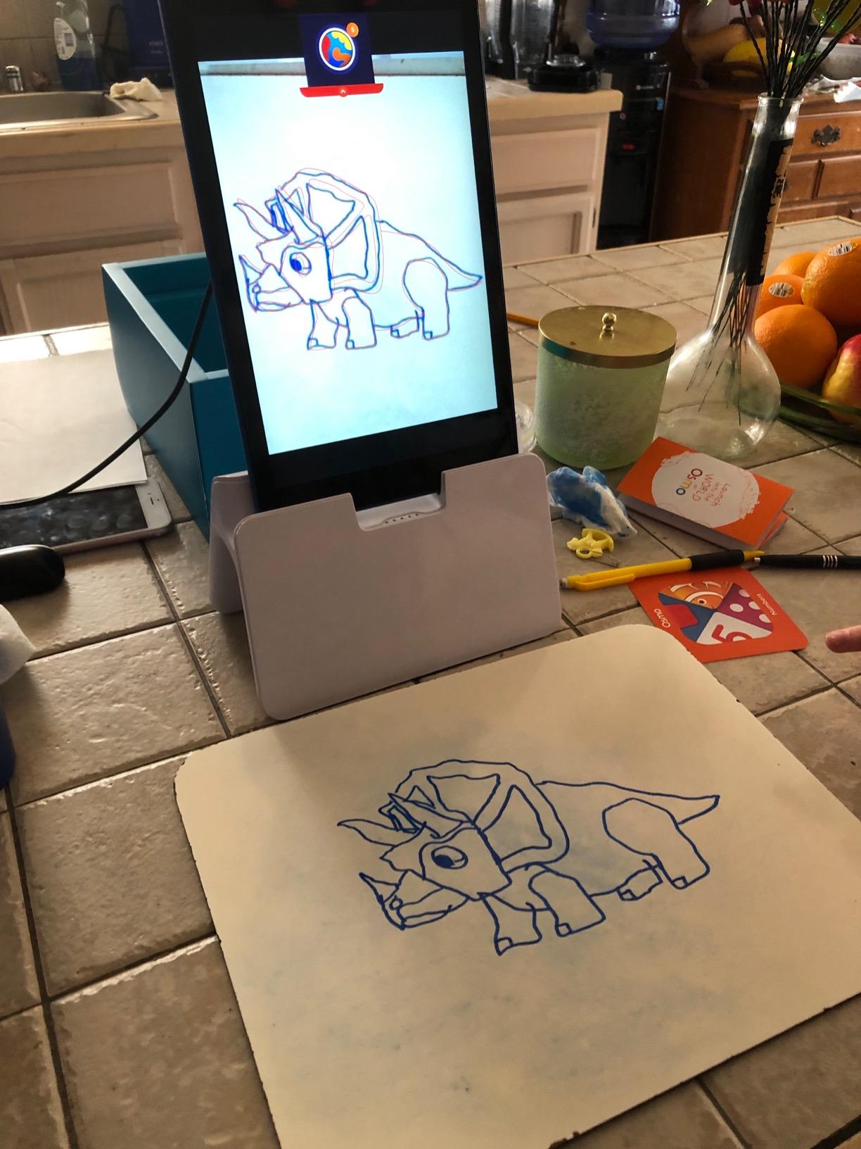 Osmo Genius Starter Kit for Fire Tablet - Ages 6-10 - 5 Learning Games incl. Words Spelling, Math & Creativity - Fire Base Included customer photo 1