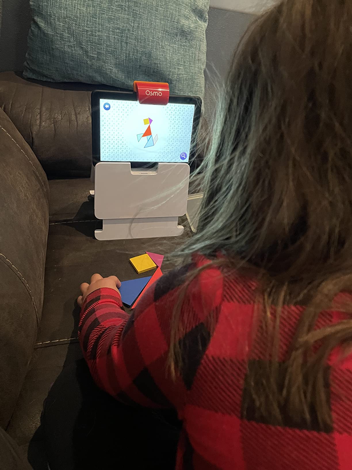 Osmo Genius Starter Kit for Fire Tablet - Ages 6-10 - 5 Learning Games incl. Words Spelling, Math & Creativity - Fire Base Included customer photo 2