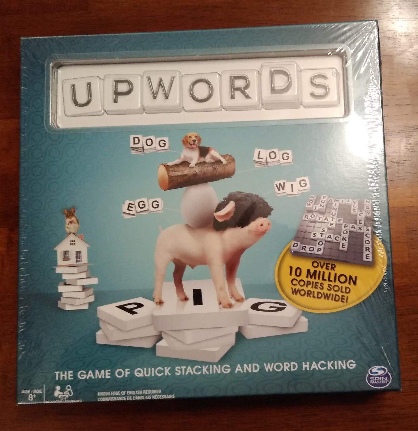 Spin Master Games, Upwords, Classic Word Game with Stackable Letter Tiles, Family Board Game, Crossword Activity, 1-4 Players, for Ages 8 & Up customer photo 1