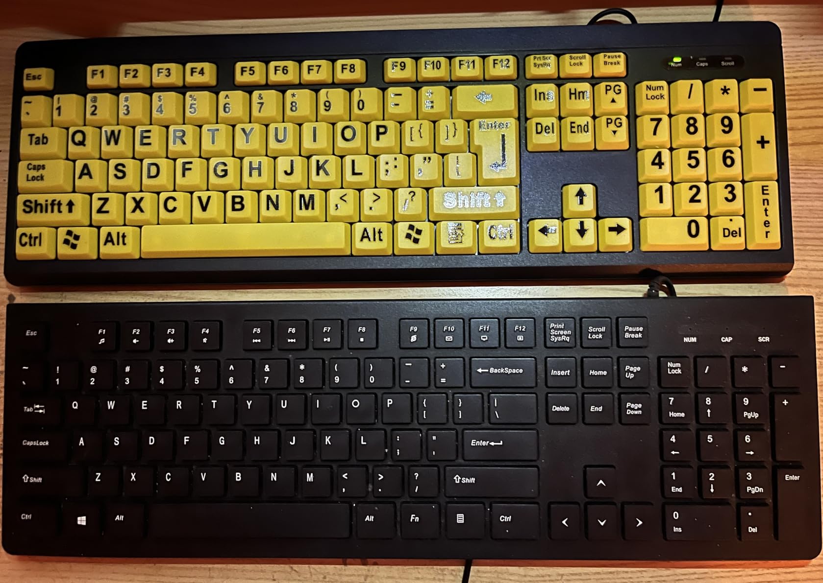BOOGIIO Large Print Computer Keyboard, Wired USB High Contrast Keyboard with Oversized Print Letters for Visually Impaired Low Vision Individuals customer photo 1
